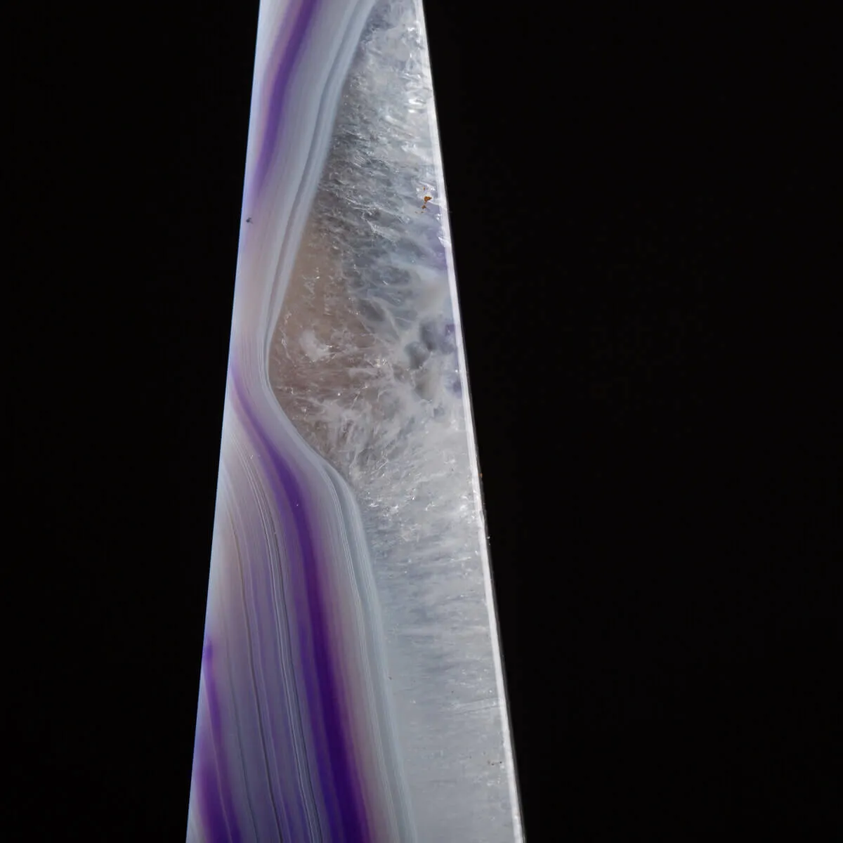 Obelisco Agata Viola su Base di Marmo