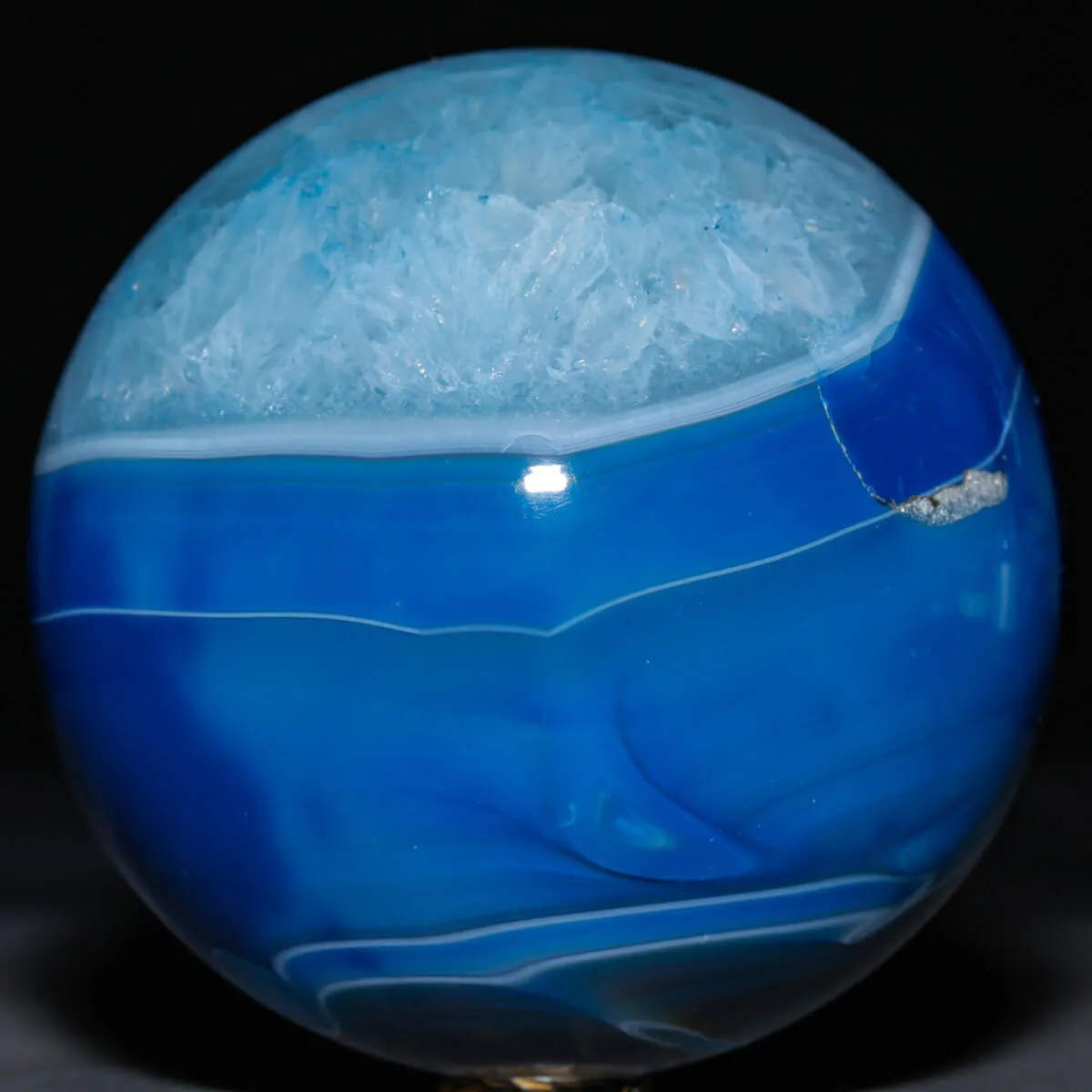 Sfera in Agata Naturale Tinta – Prima Scelta