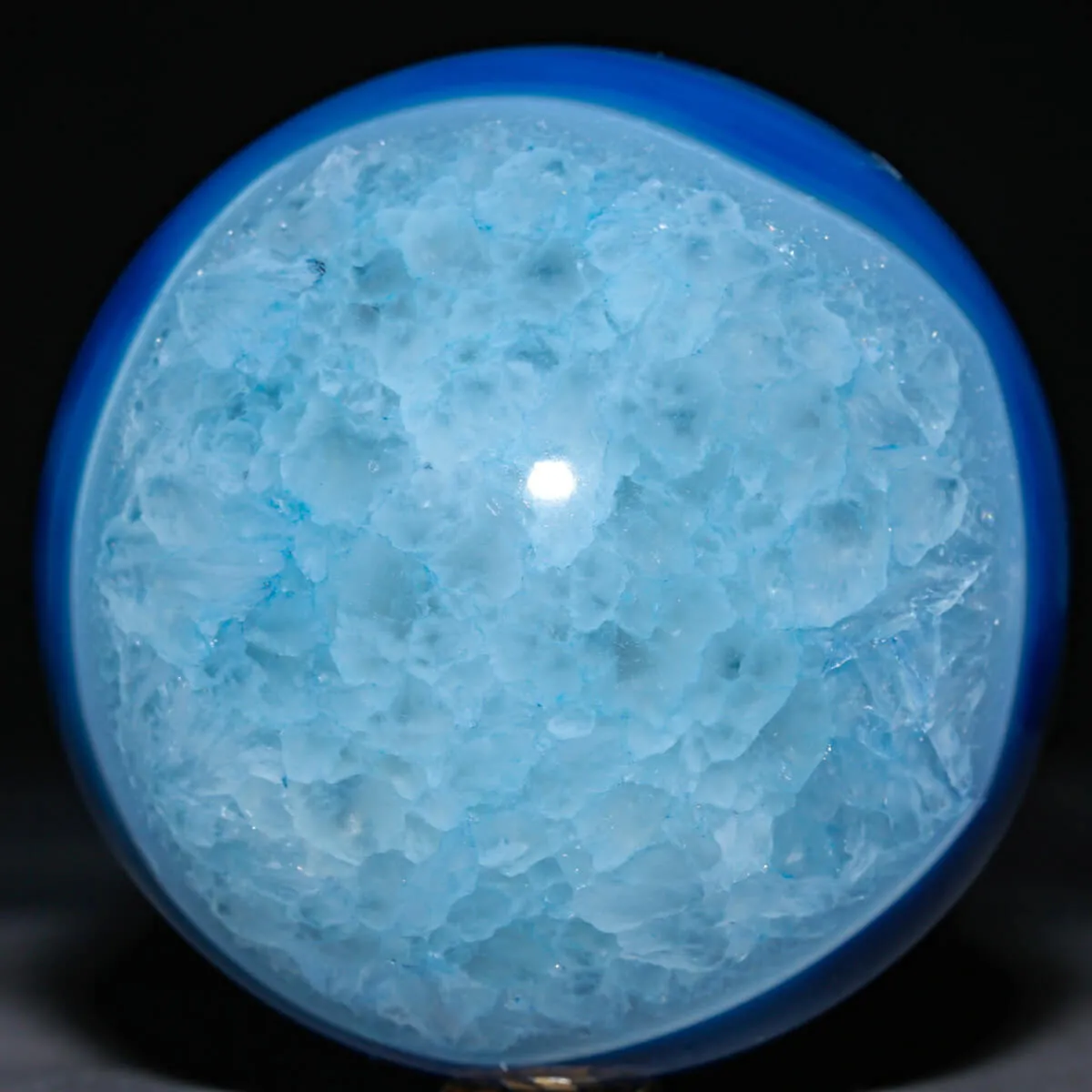 Sfera in Agata Naturale Tinta – Prima Scelta
