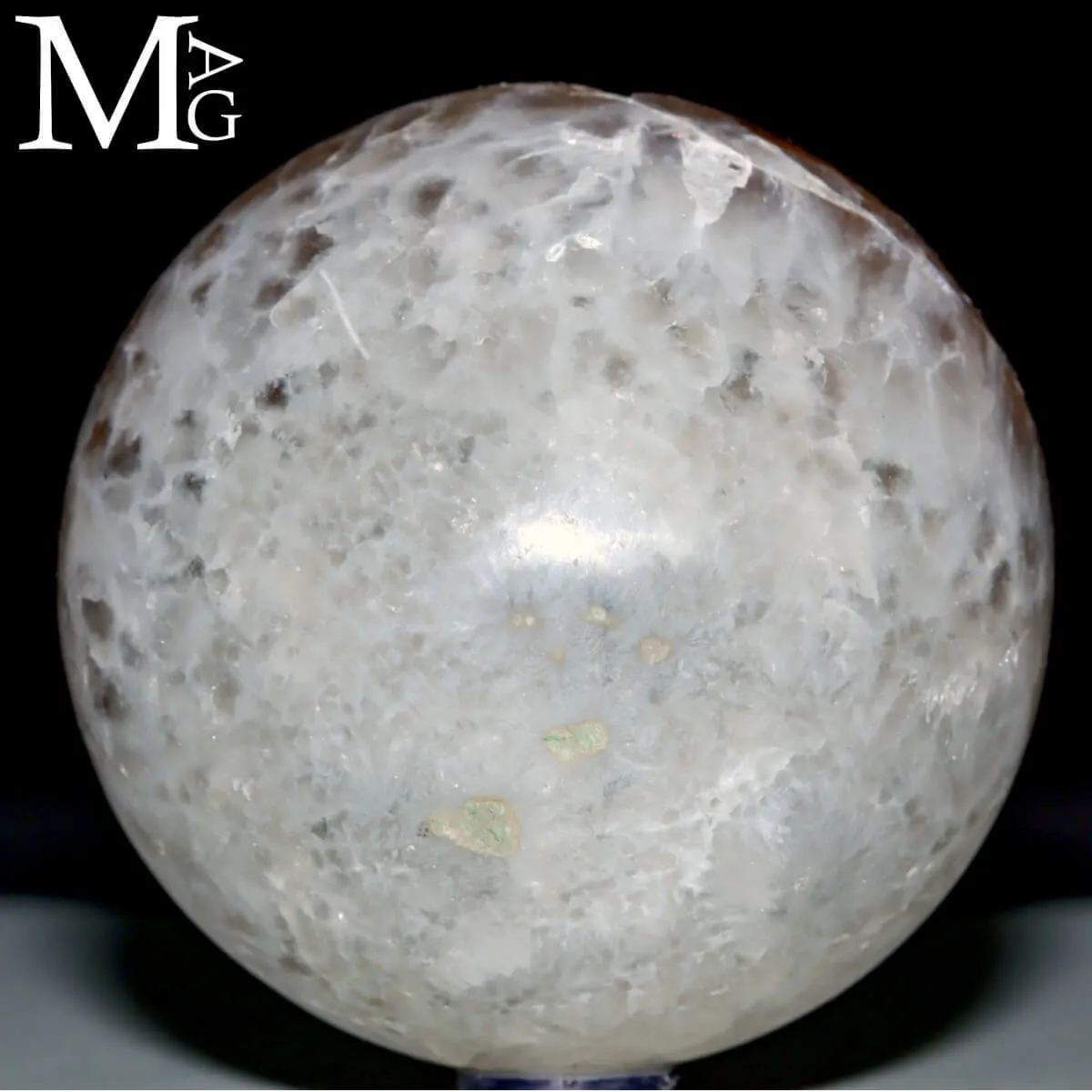 Sfera Geodica in Agata e Quarzo Naturale.