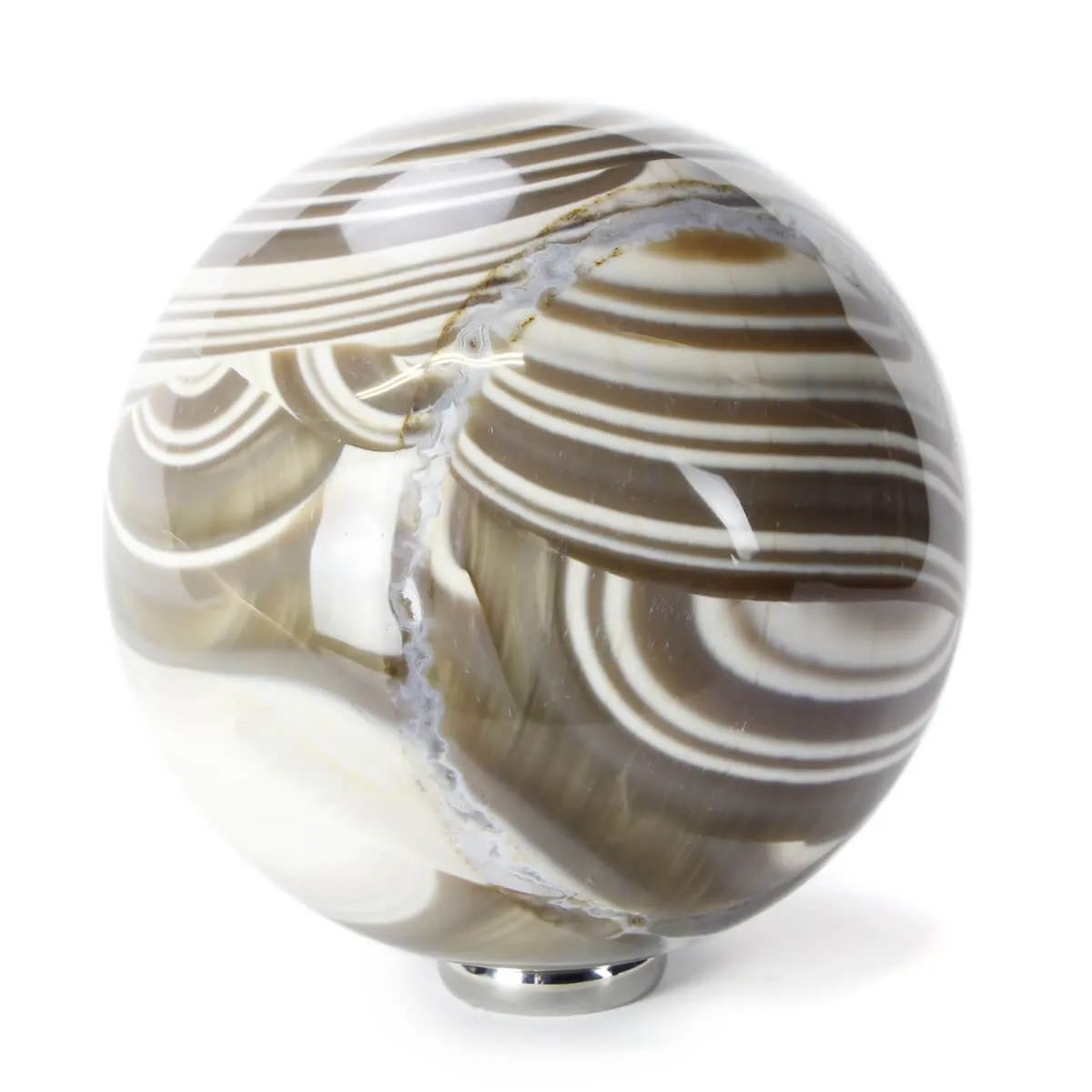 Sfera in Agata Zebra