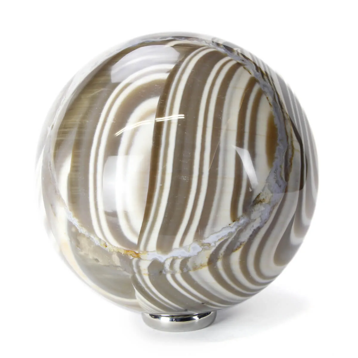 Sfera in Agata Zebra