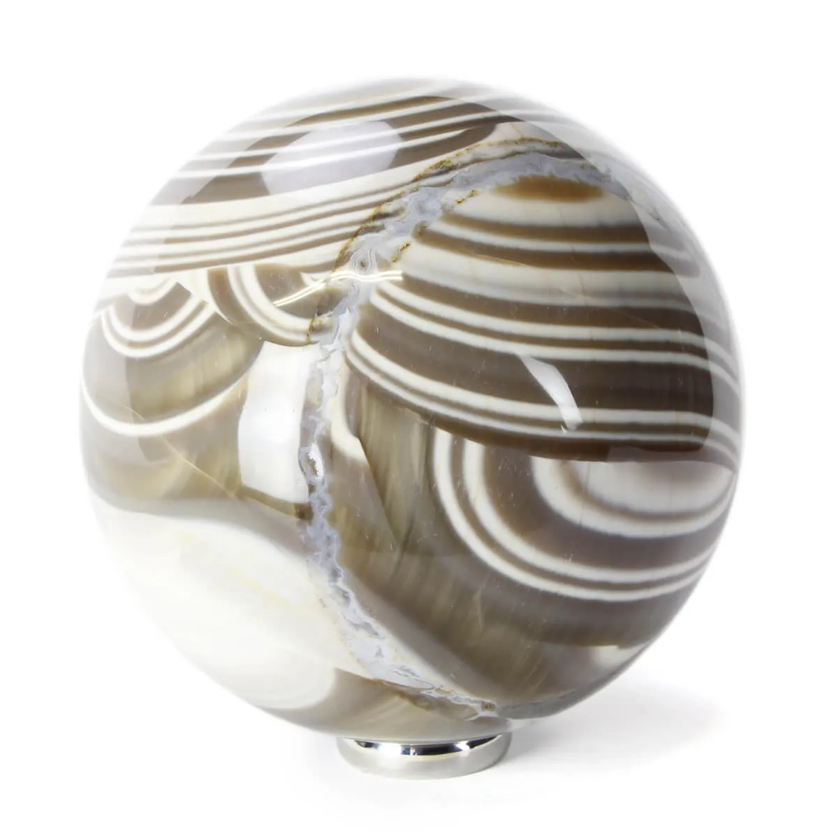 Sfera in Agata Zebra