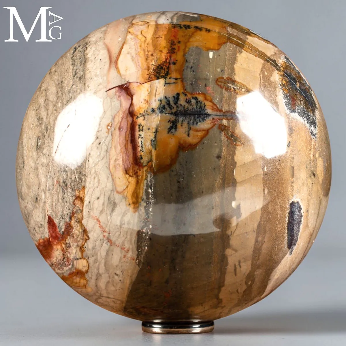 Sfera in Agata Dendritica – Landscape – Madagascar