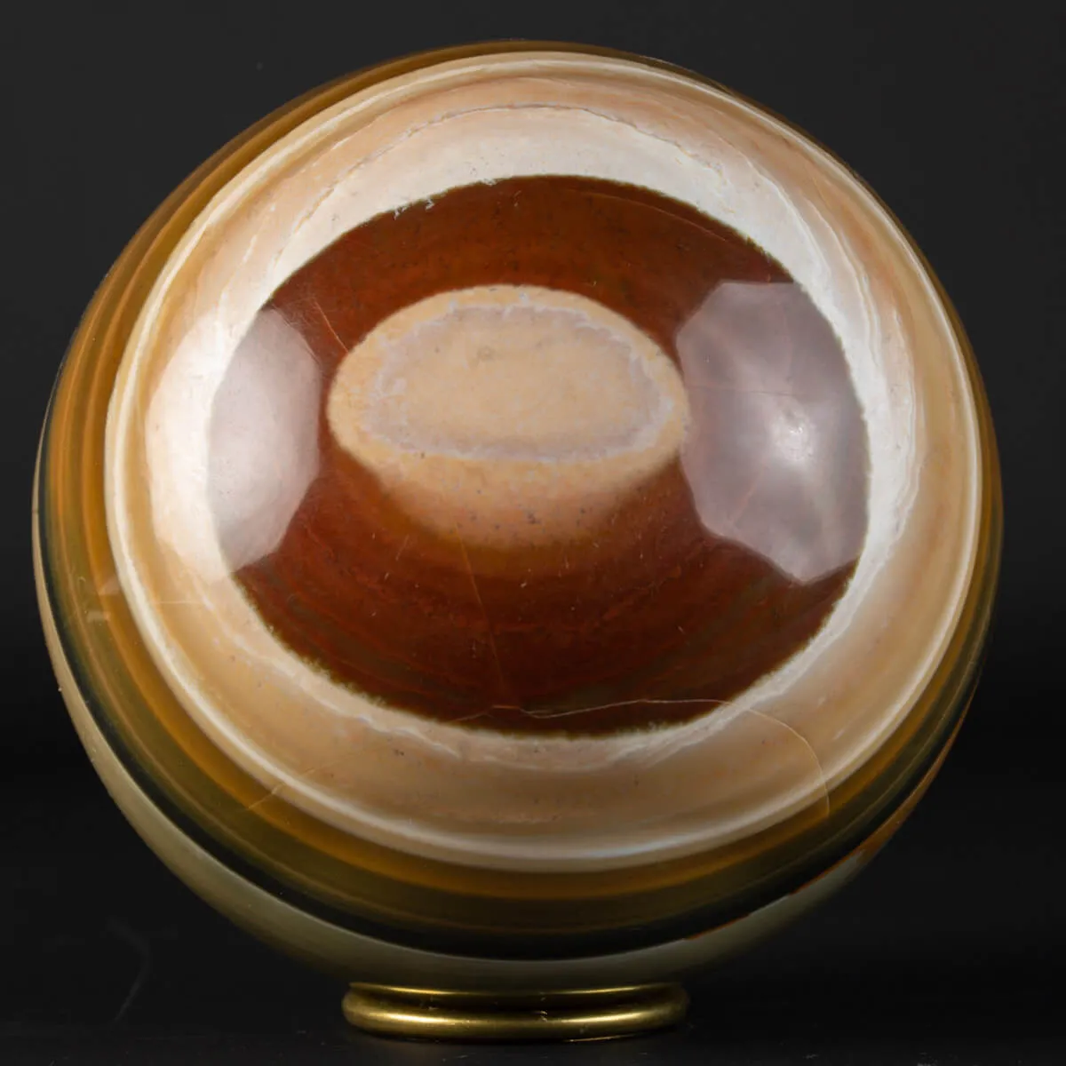 Sfera in Agata Policromo con occhio
