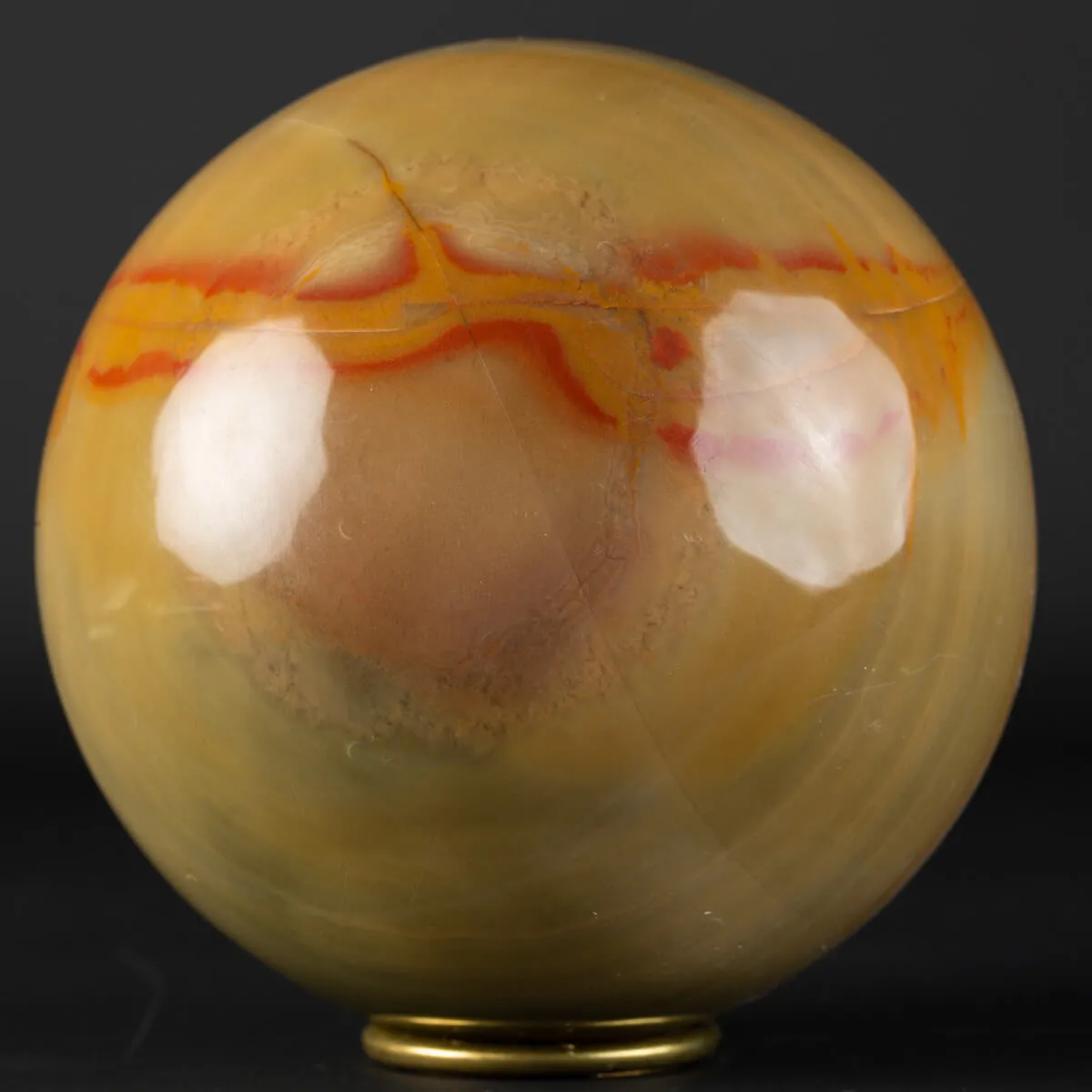 Sfera in Agata Policromo con occhio