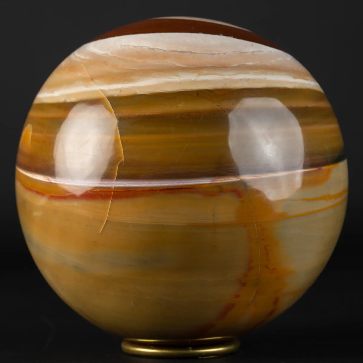 Sfera in Agata Policromo con occhio