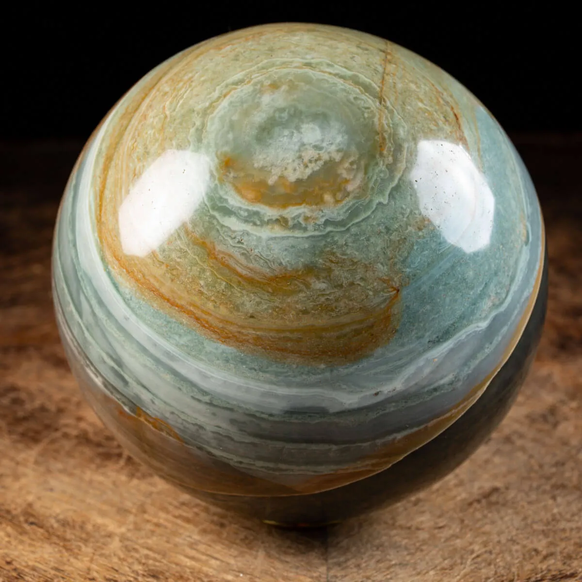 Sfera in Agata Policromo con occhio