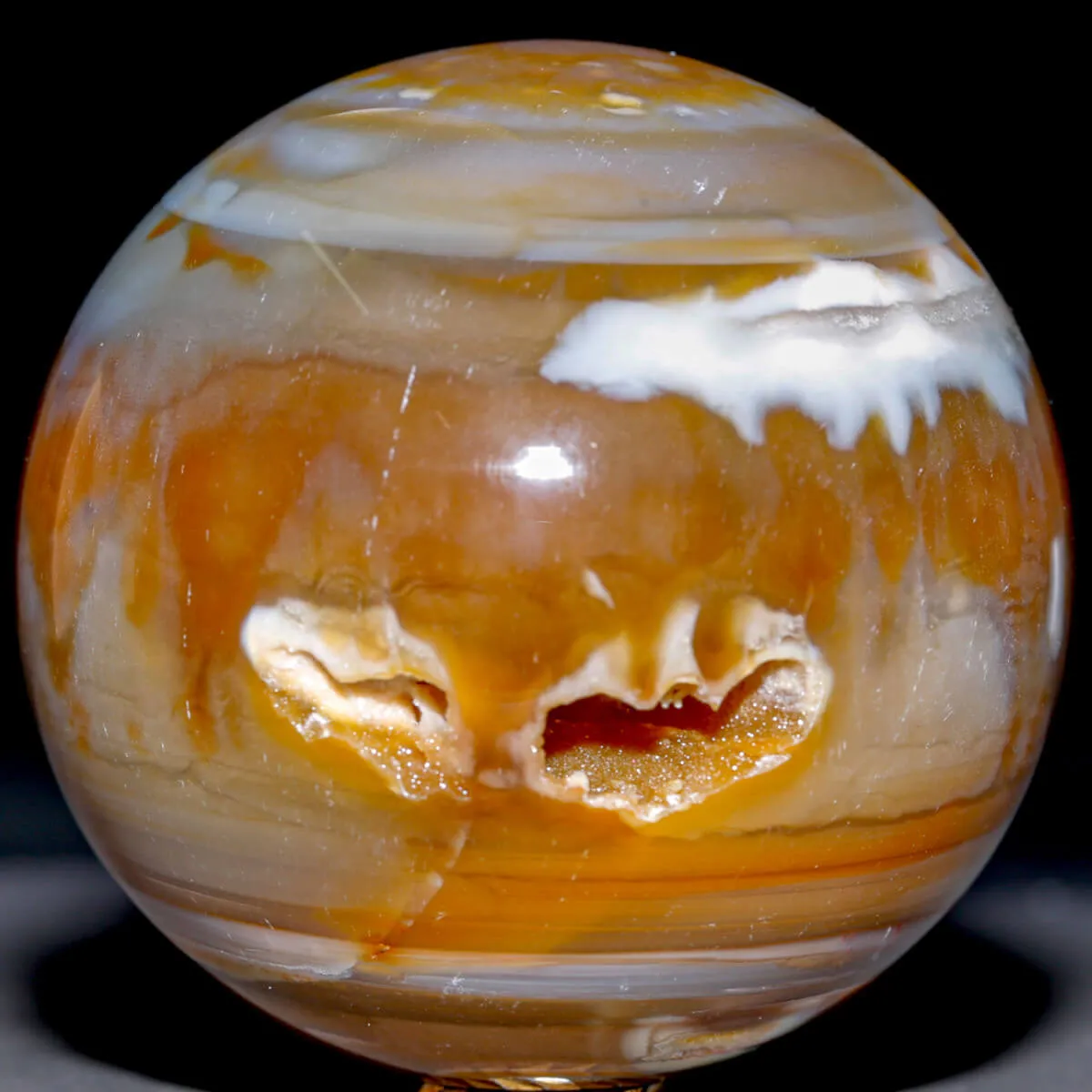 Sfera in Agata Naturale – Toni Mielati e Bande.