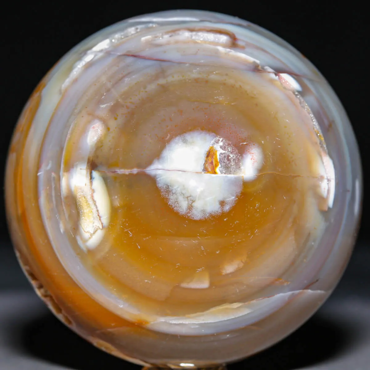 Sfera in Agata Naturale – Toni Mielati e Bande.
