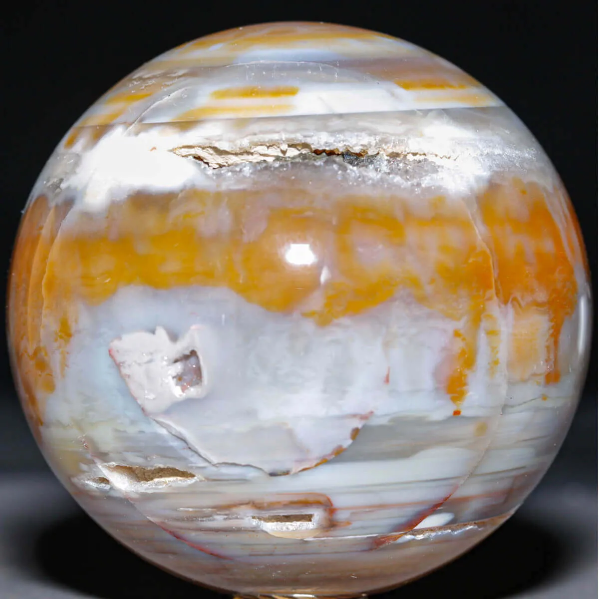 Sfera in Agata Naturale – Toni Mielati e Bande.