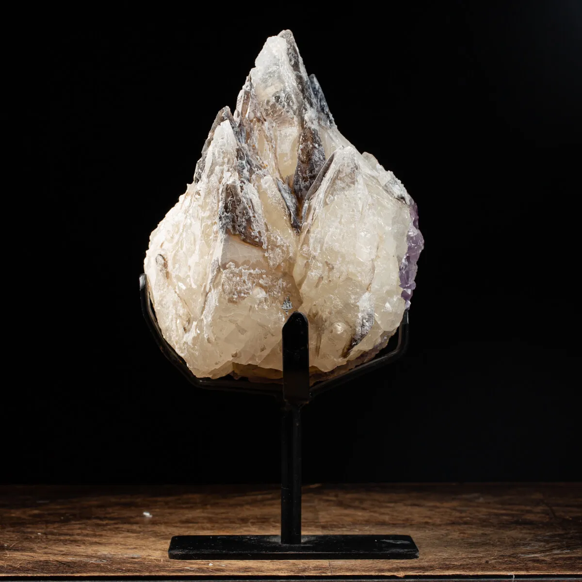 Calcite su Ametista