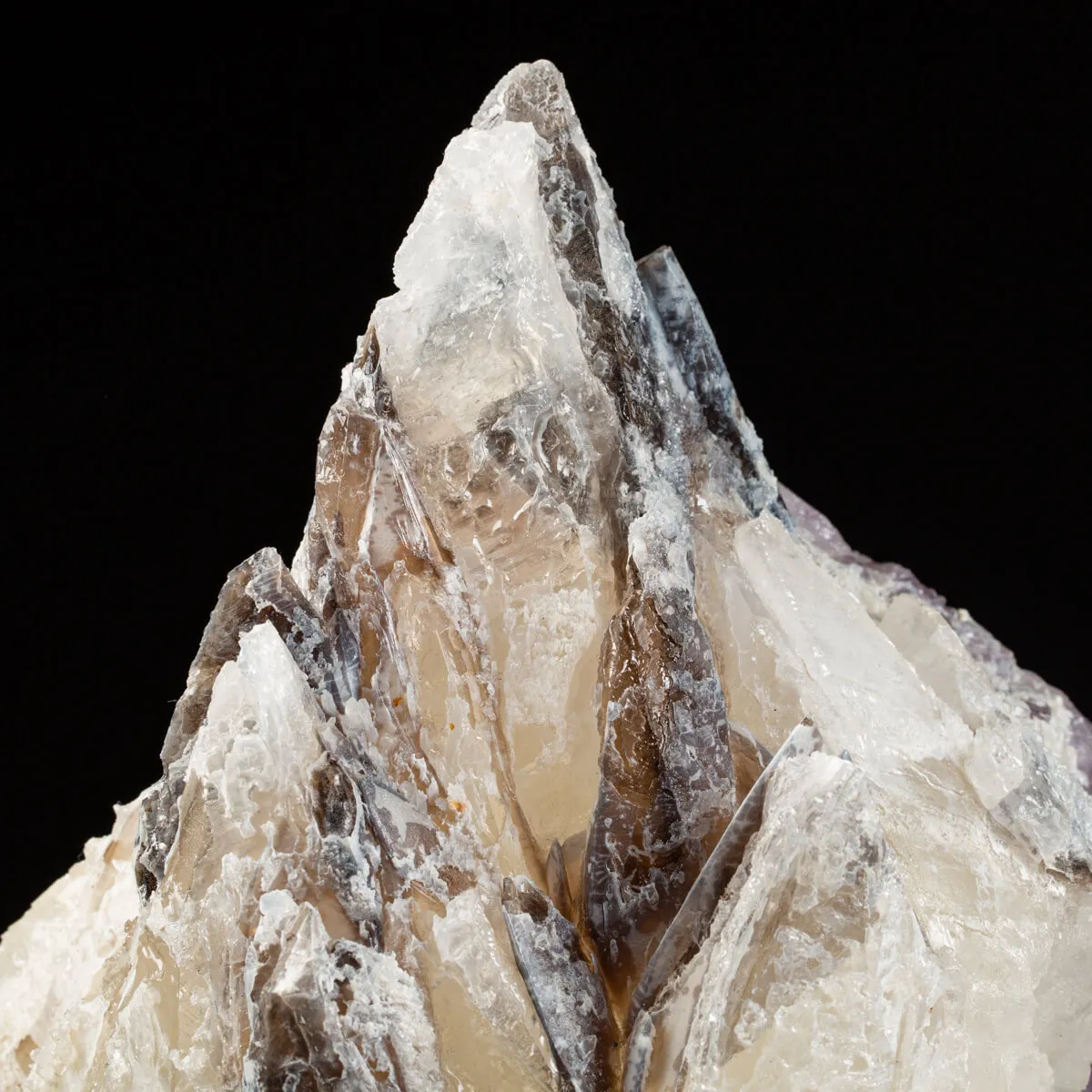 Calcite su Ametista