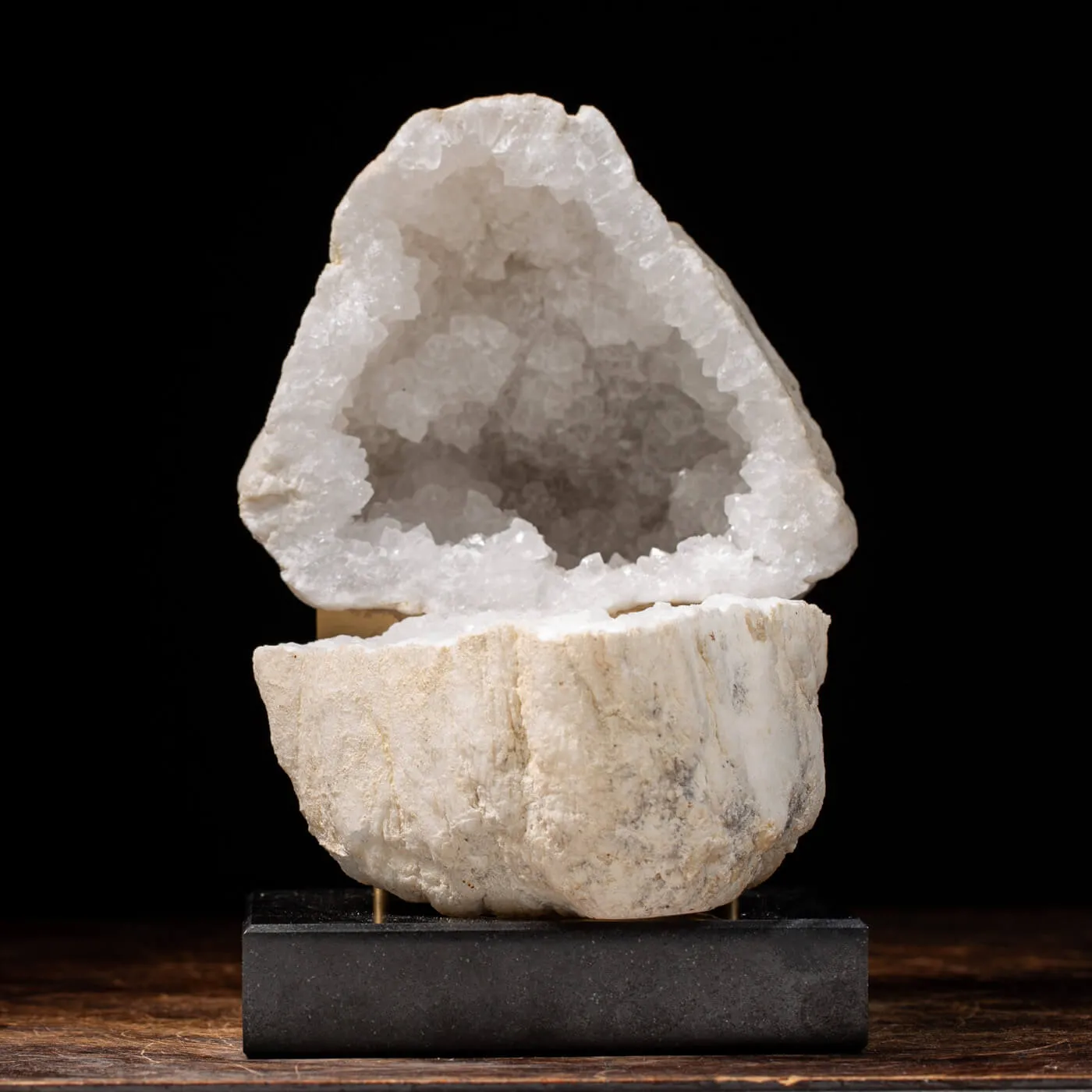 Geode Calcite su Marmo