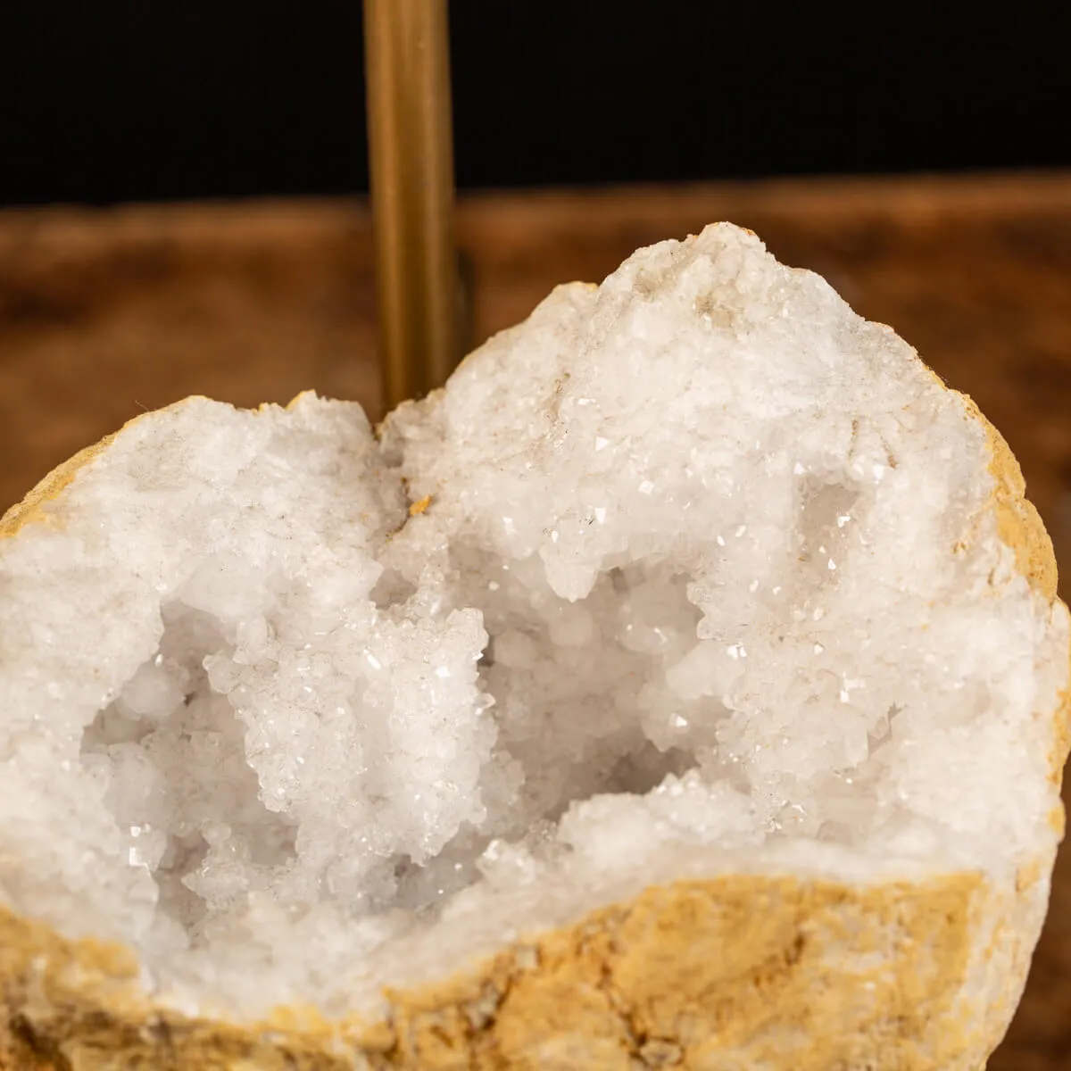 Geode Calcite Macchinario con contrappeso