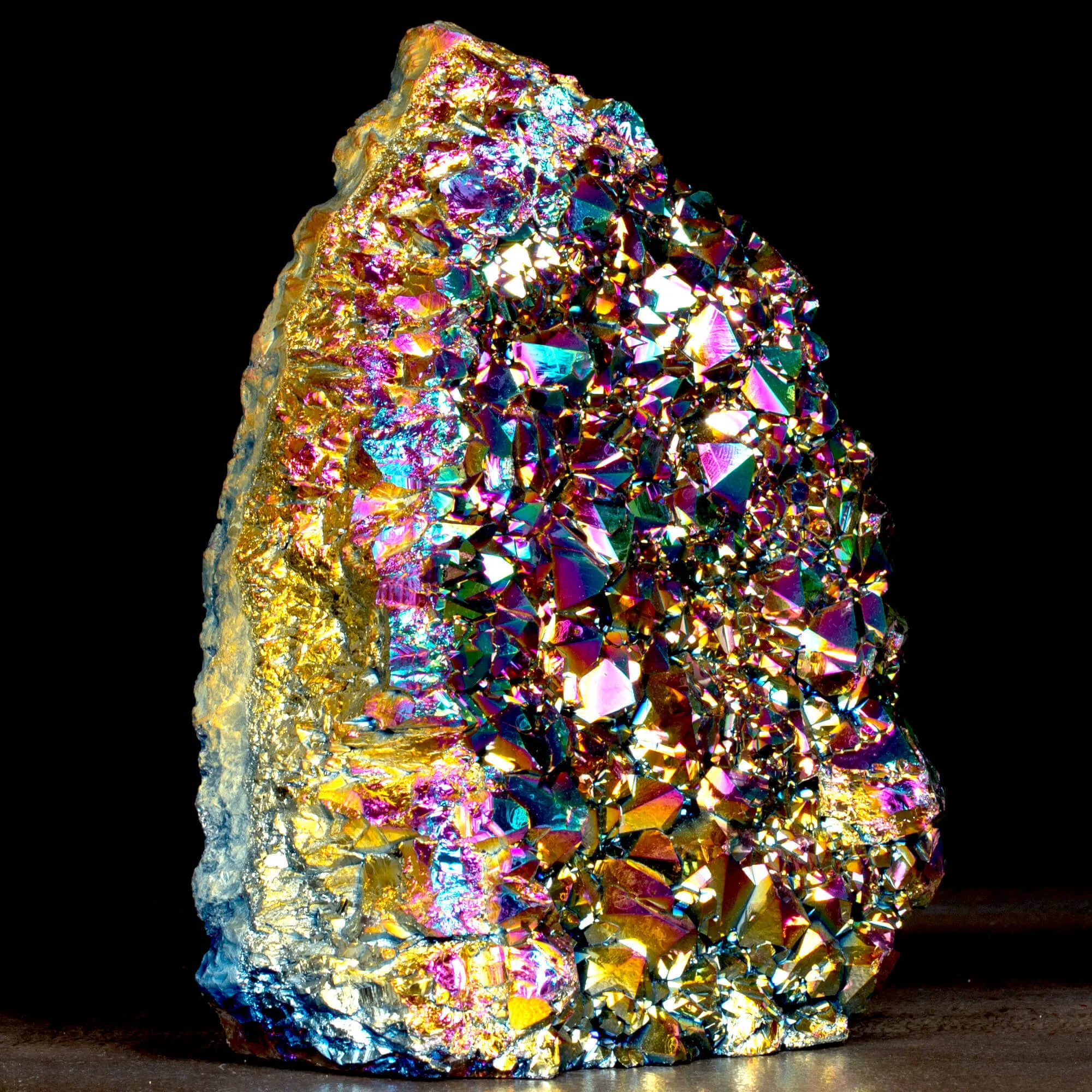 Drusa di Ametista Electroplated – Colori Iridescenti.