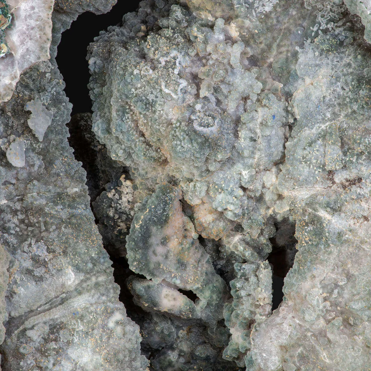 Spettacolare  Geode di Calcedonio verde