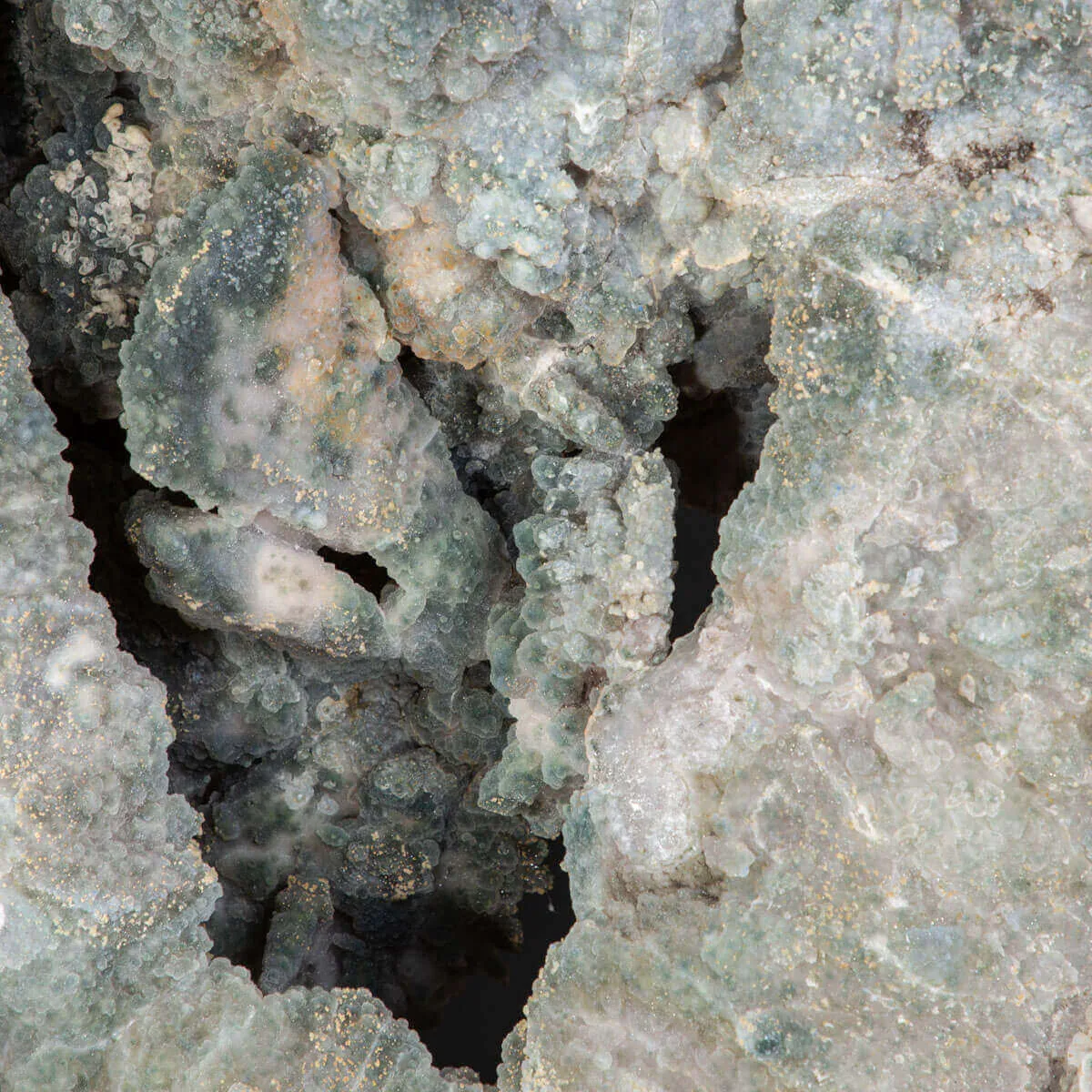 Spettacolare  Geode di Calcedonio verde