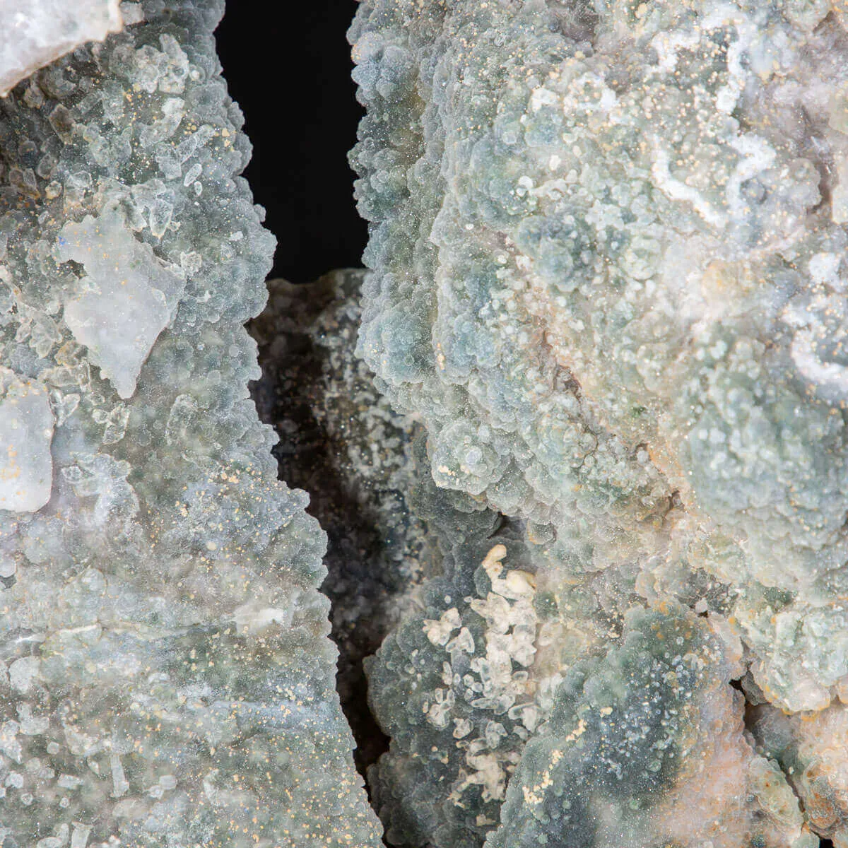 Spettacolare  Geode di Calcedonio verde