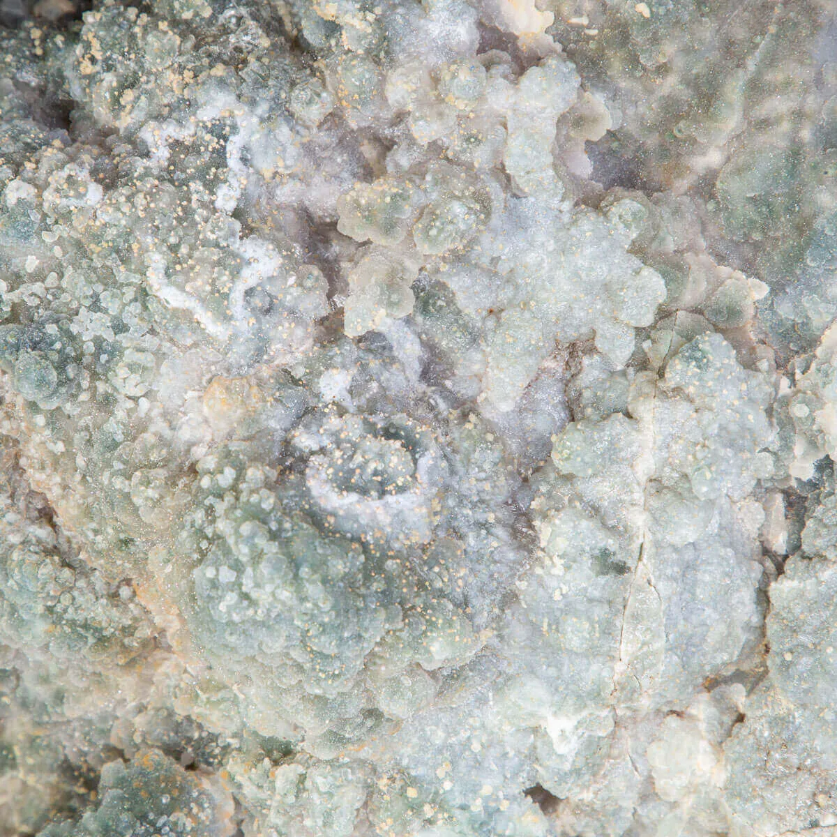 Spettacolare  Geode di Calcedonio verde
