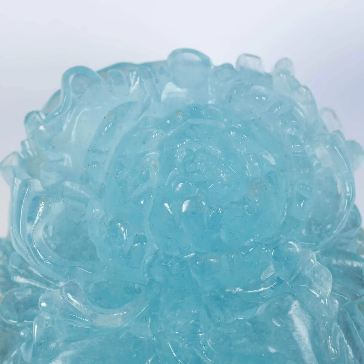 Intaglio in Acquamarina Fiore Peonia