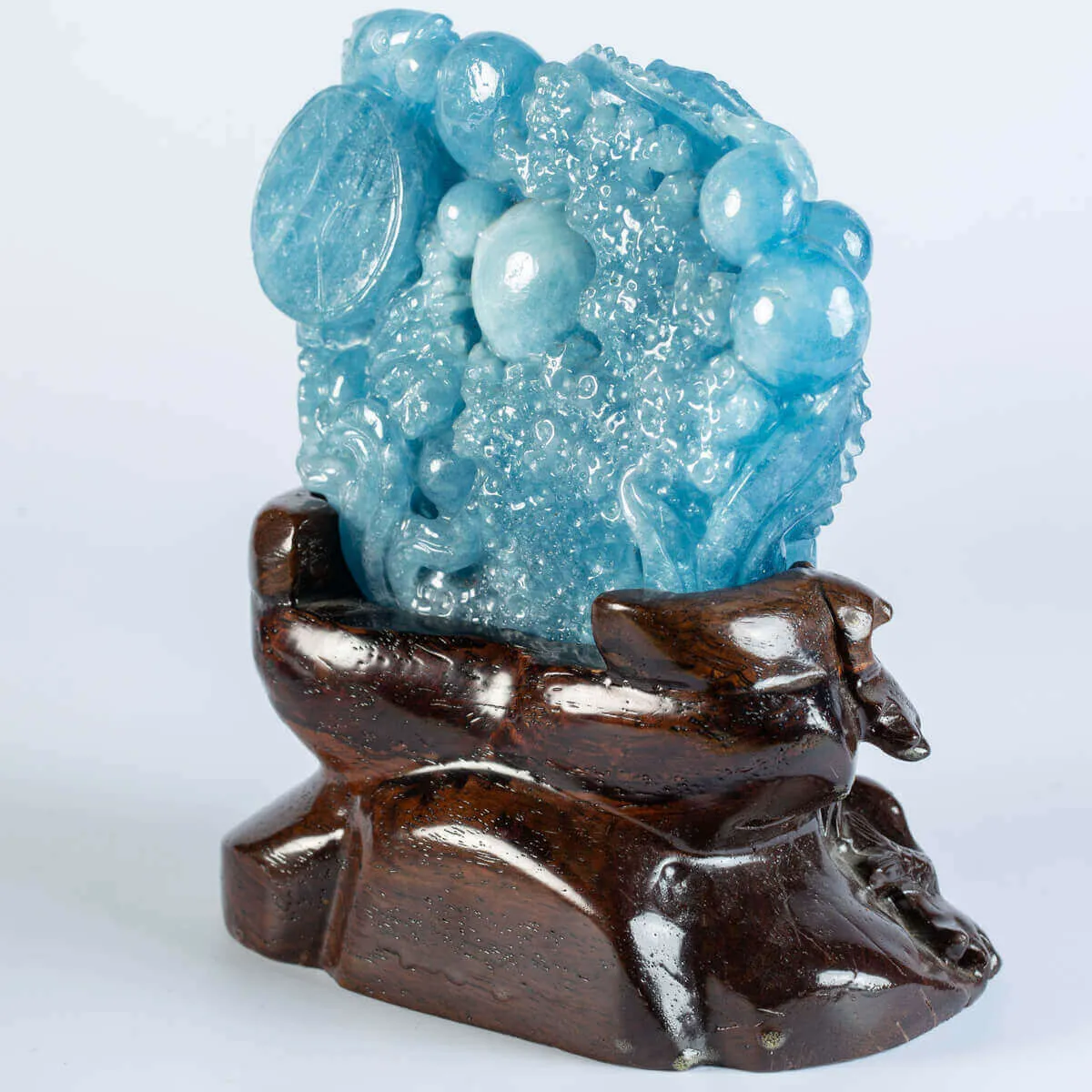 Intaglio in Acquamarina Carpe Koi