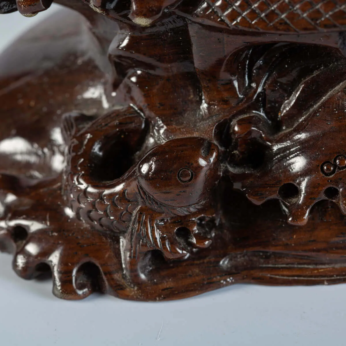 Intaglio in Acquamarina Carpe Koi