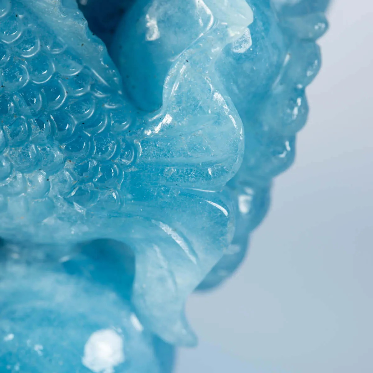 Intaglio in Acquamarina Carpe Koi