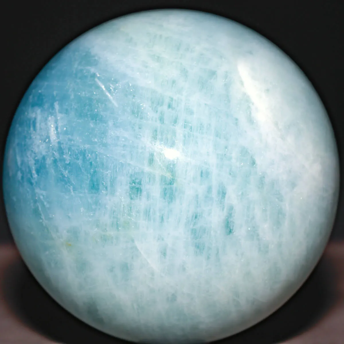 Sfera in Berillo Acquamarina.