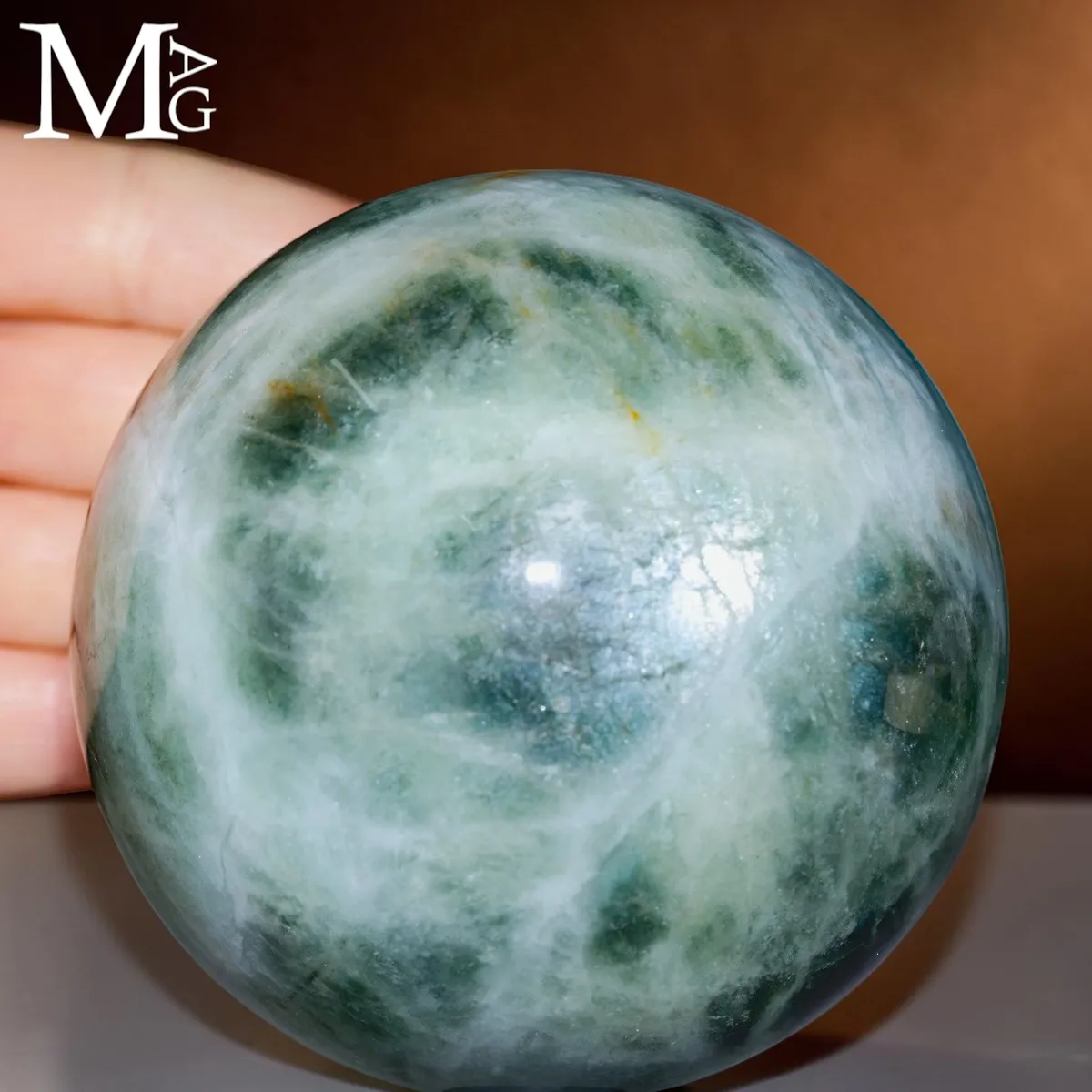 Rara Sfera in Berillo Verde, varietà Acquamarina – Pakistan