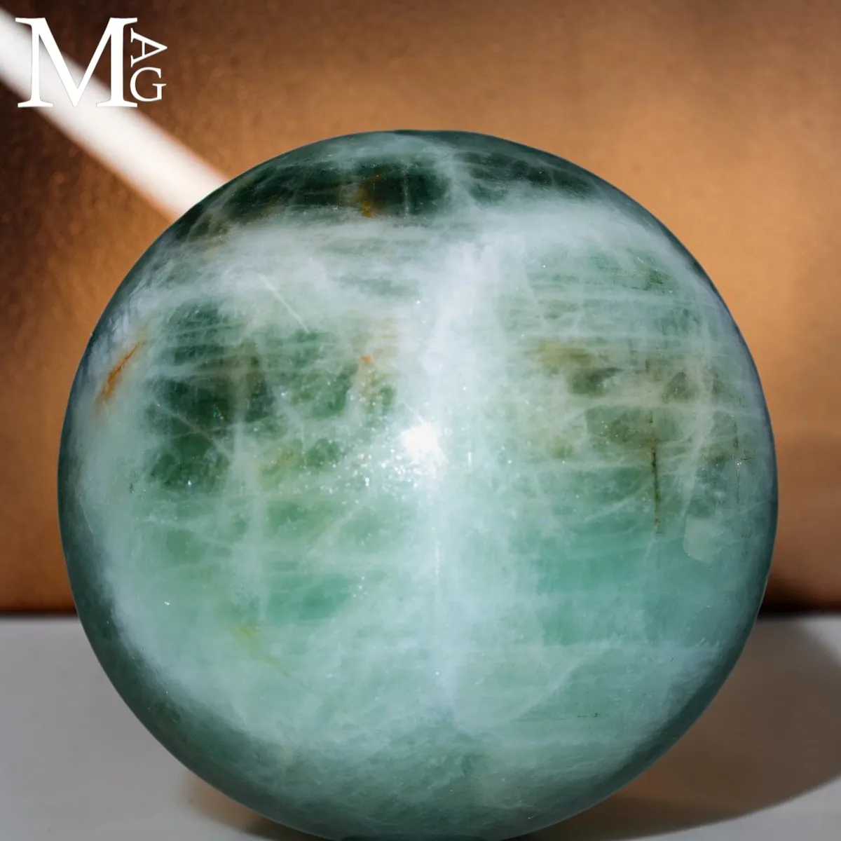 Rara Sfera in Berillo Verde, varietà Acquamarina – Pakistan