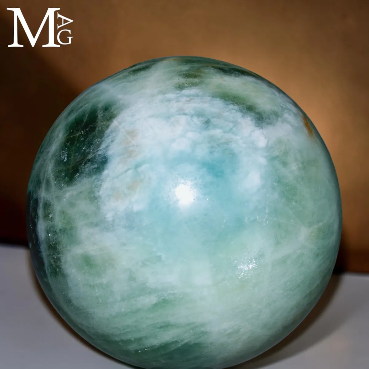 Rara Sfera in Berillo Verde, varietà Acquamarina – Pakistan
