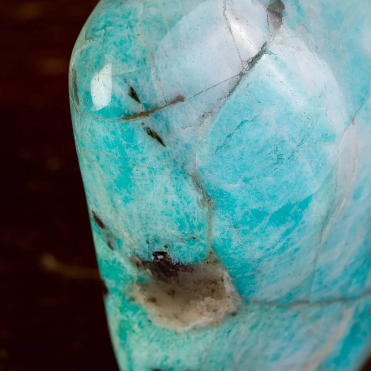 Amazonite, Quarzo Fumé e Lepidolite in Forma Libera.
