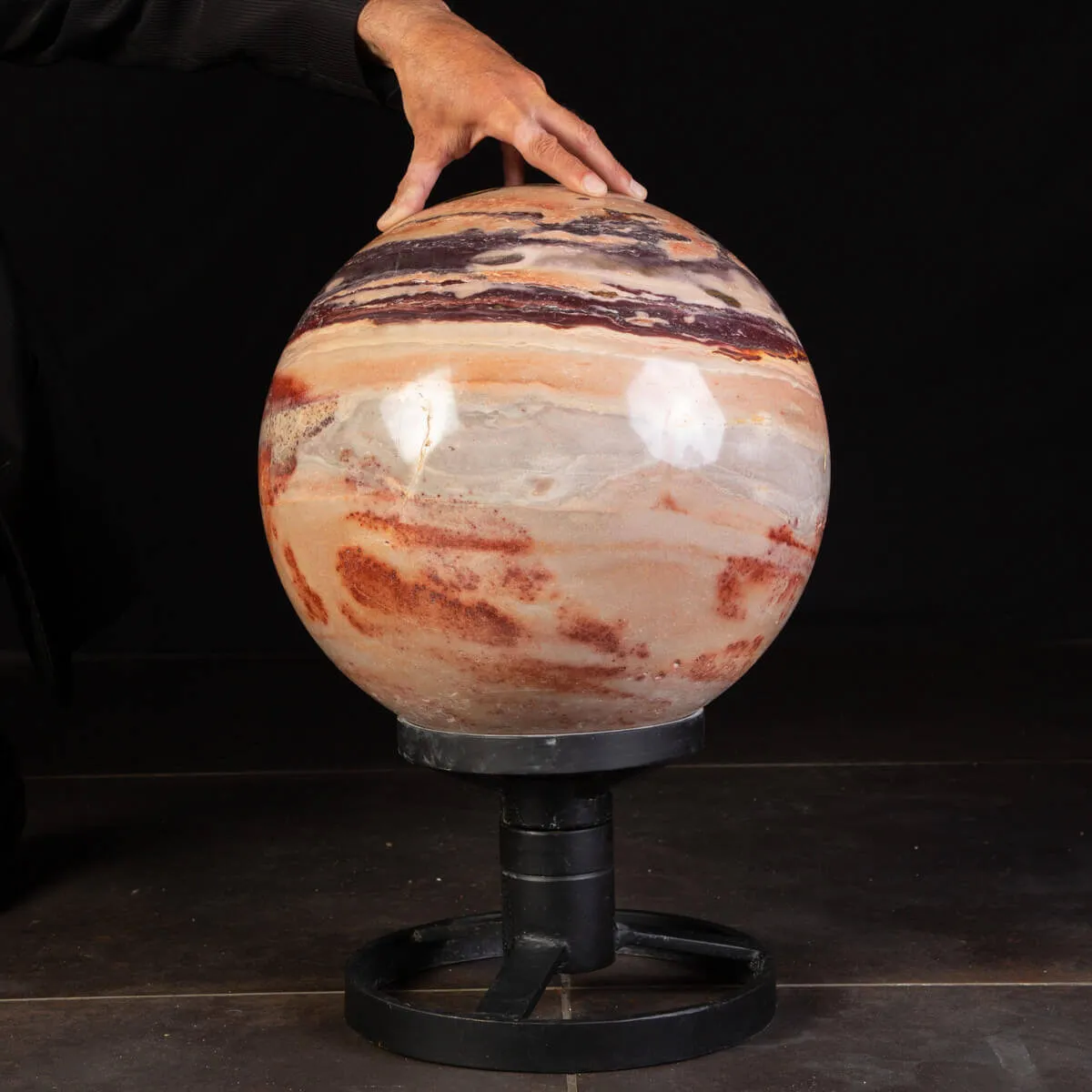 Spettacolare Grande Sfera di Ametista Rosa