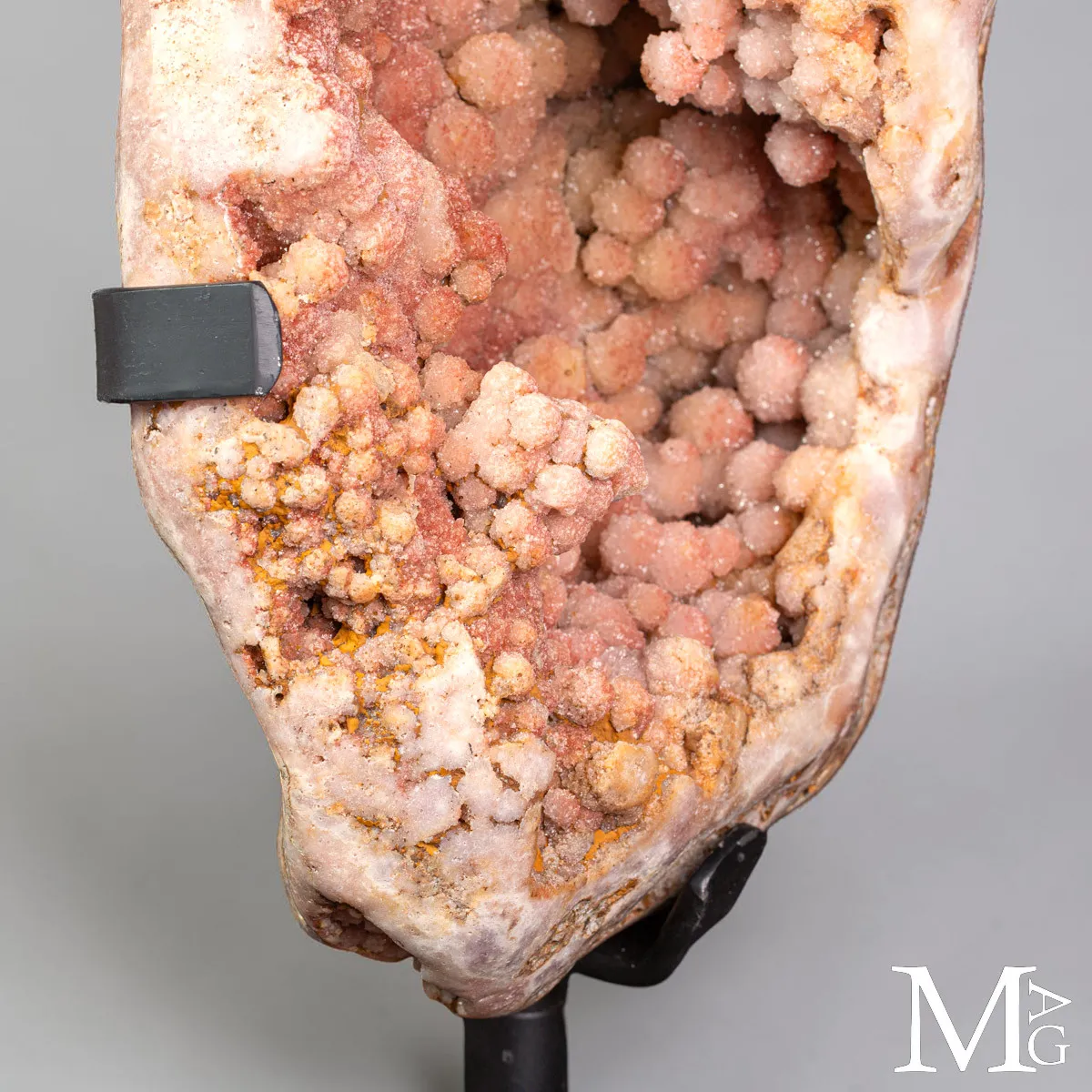 Raro Geode di Ametista Rosa Botrioidale - La Grotta delle Rose
