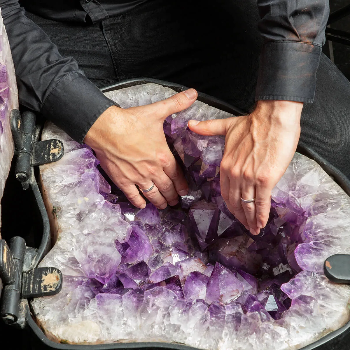 Geode Ametista Sezionata