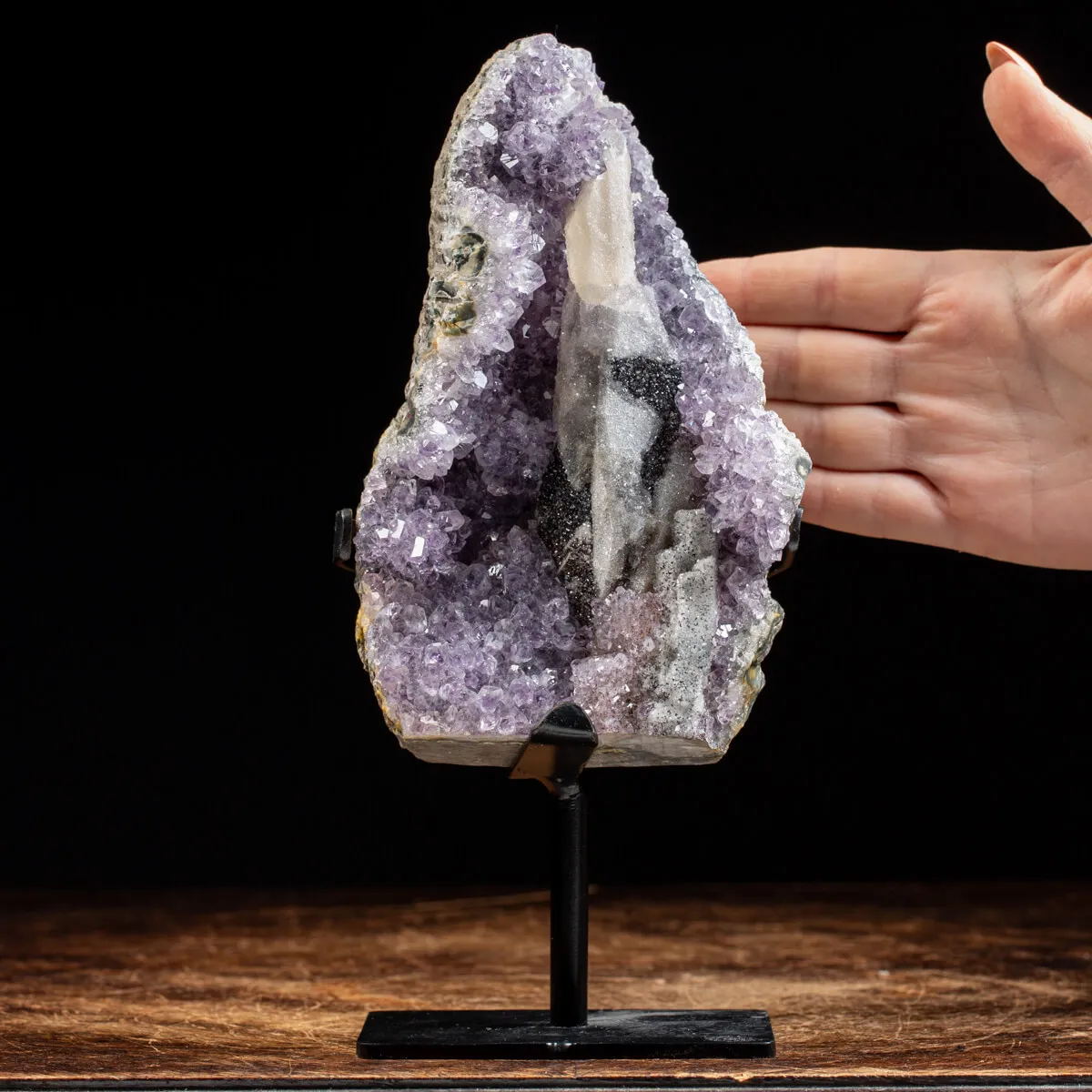 Geode Ametista con Calcedonio