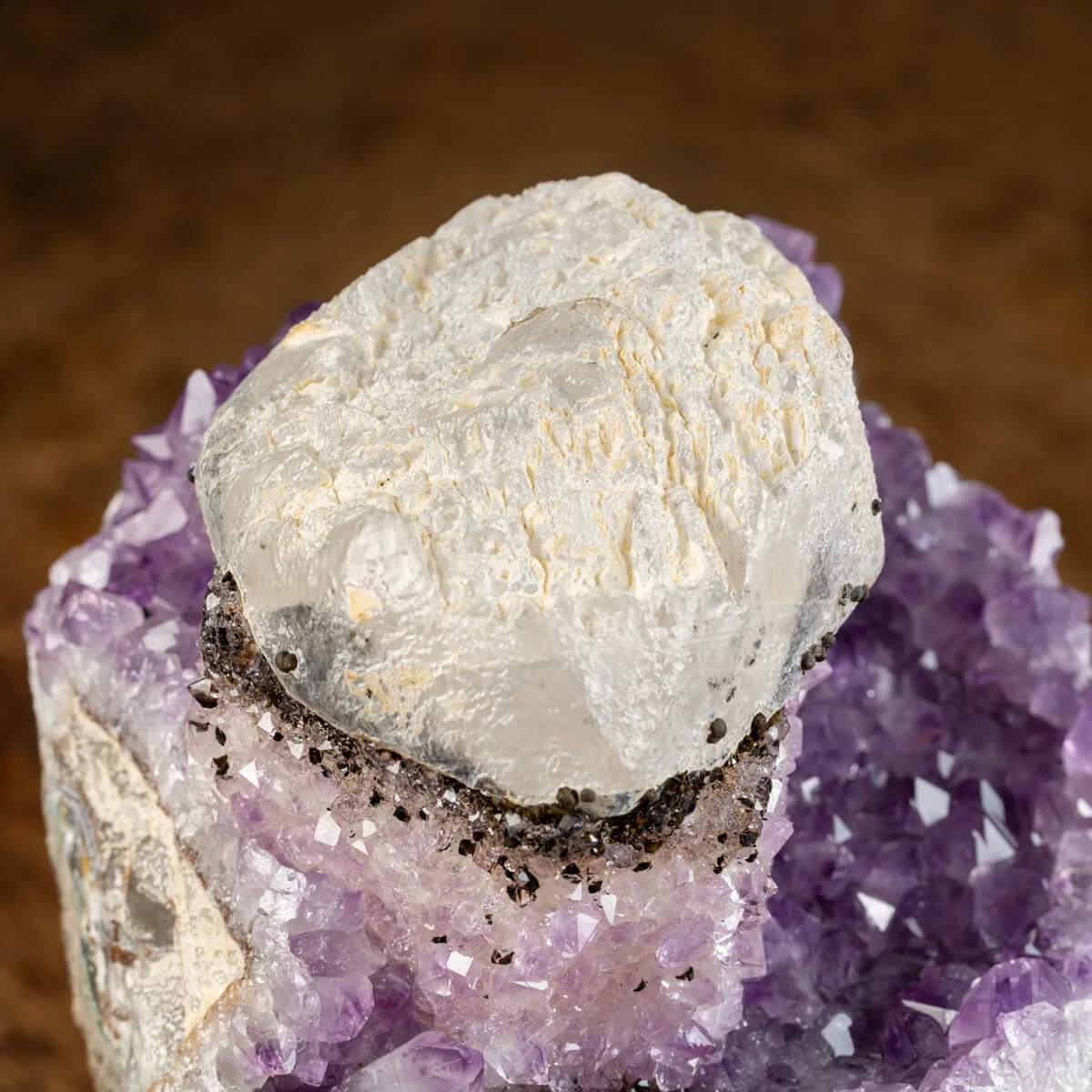 Geode Ametista con Calcite