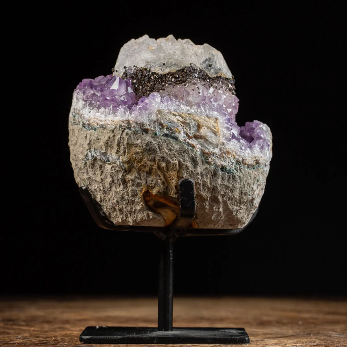 Geode Ametista con Calcite