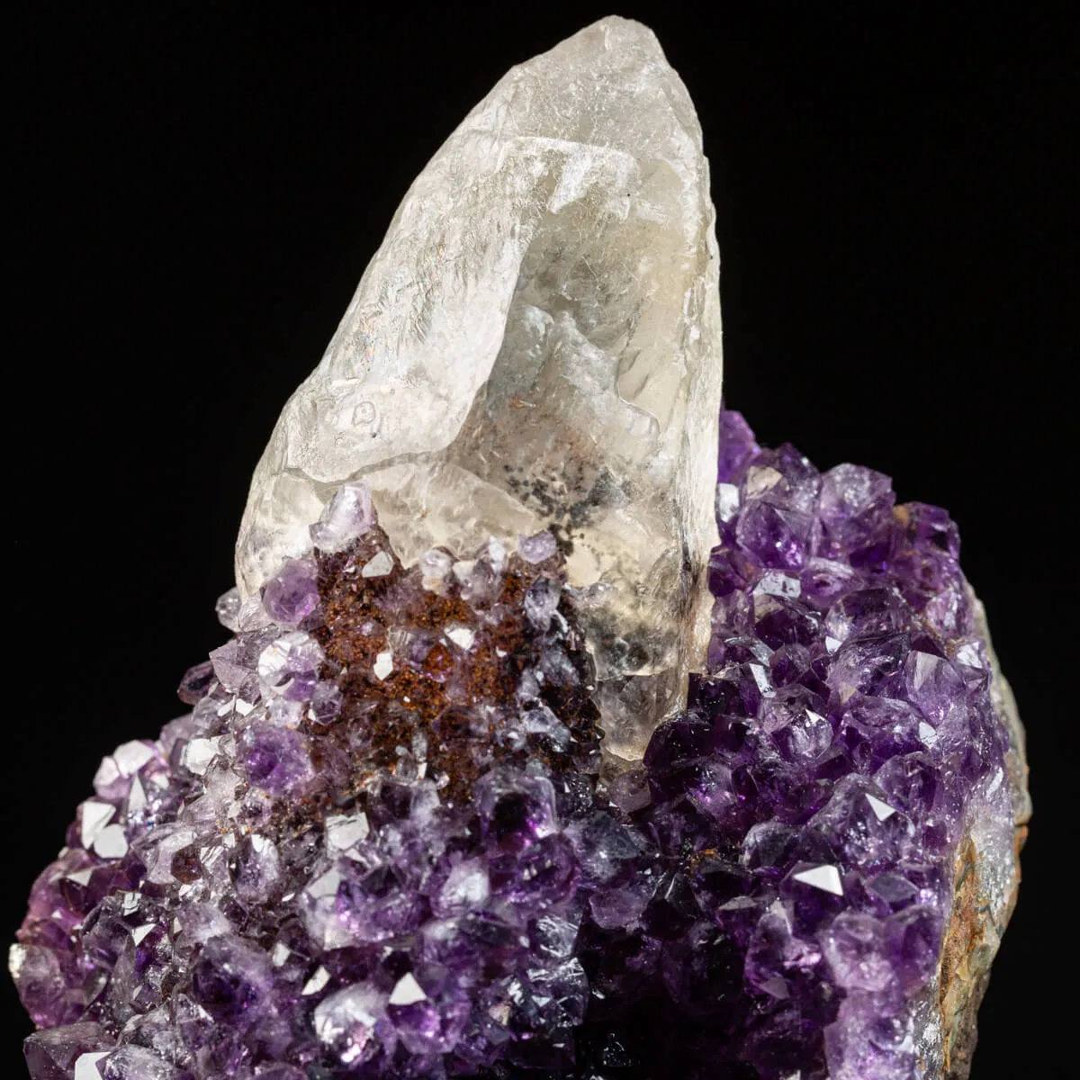 Drusa Ametista con Calcite