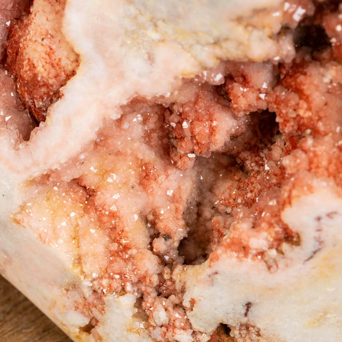 Raro Geode di Ametista Rosa