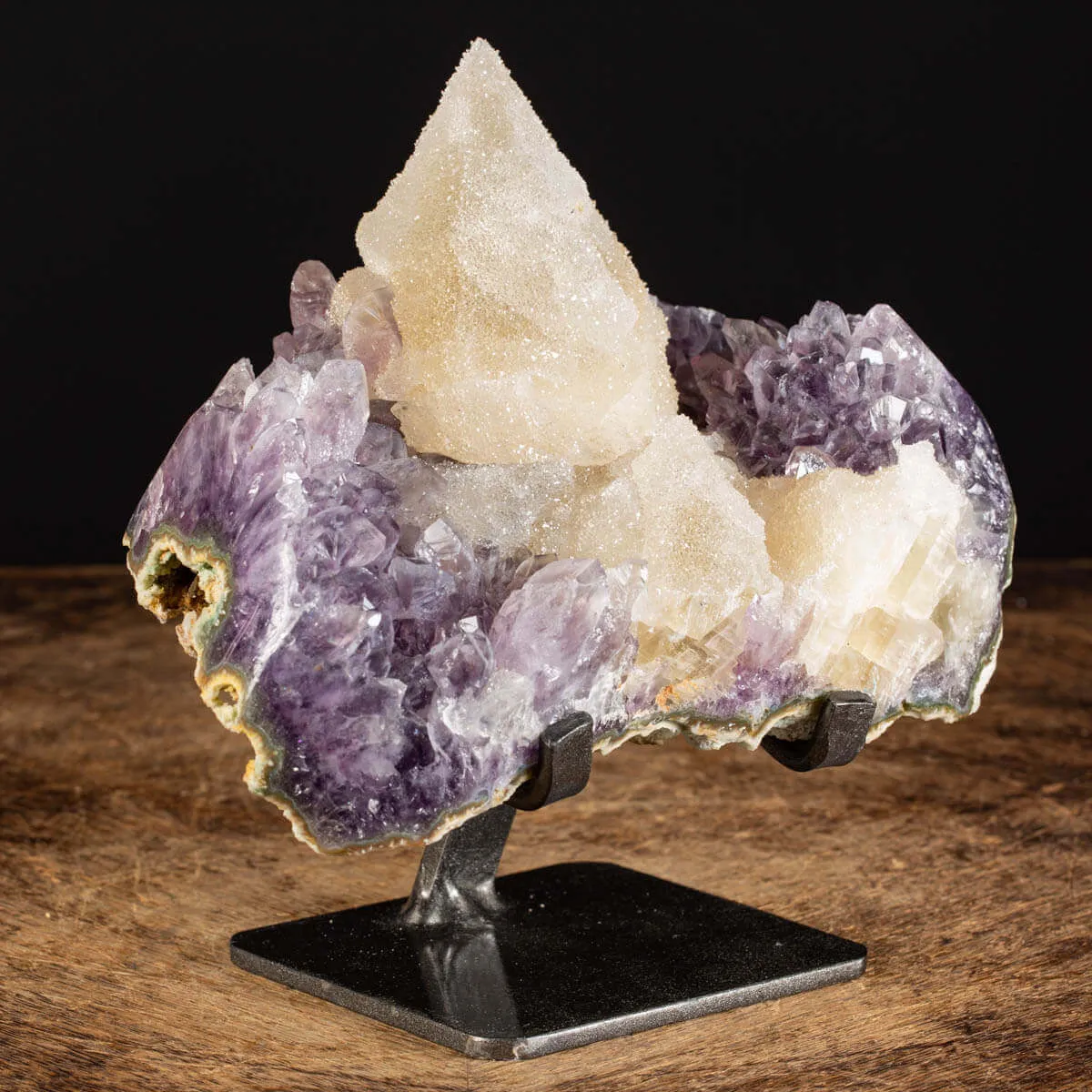 Geode Ametista con Calcite