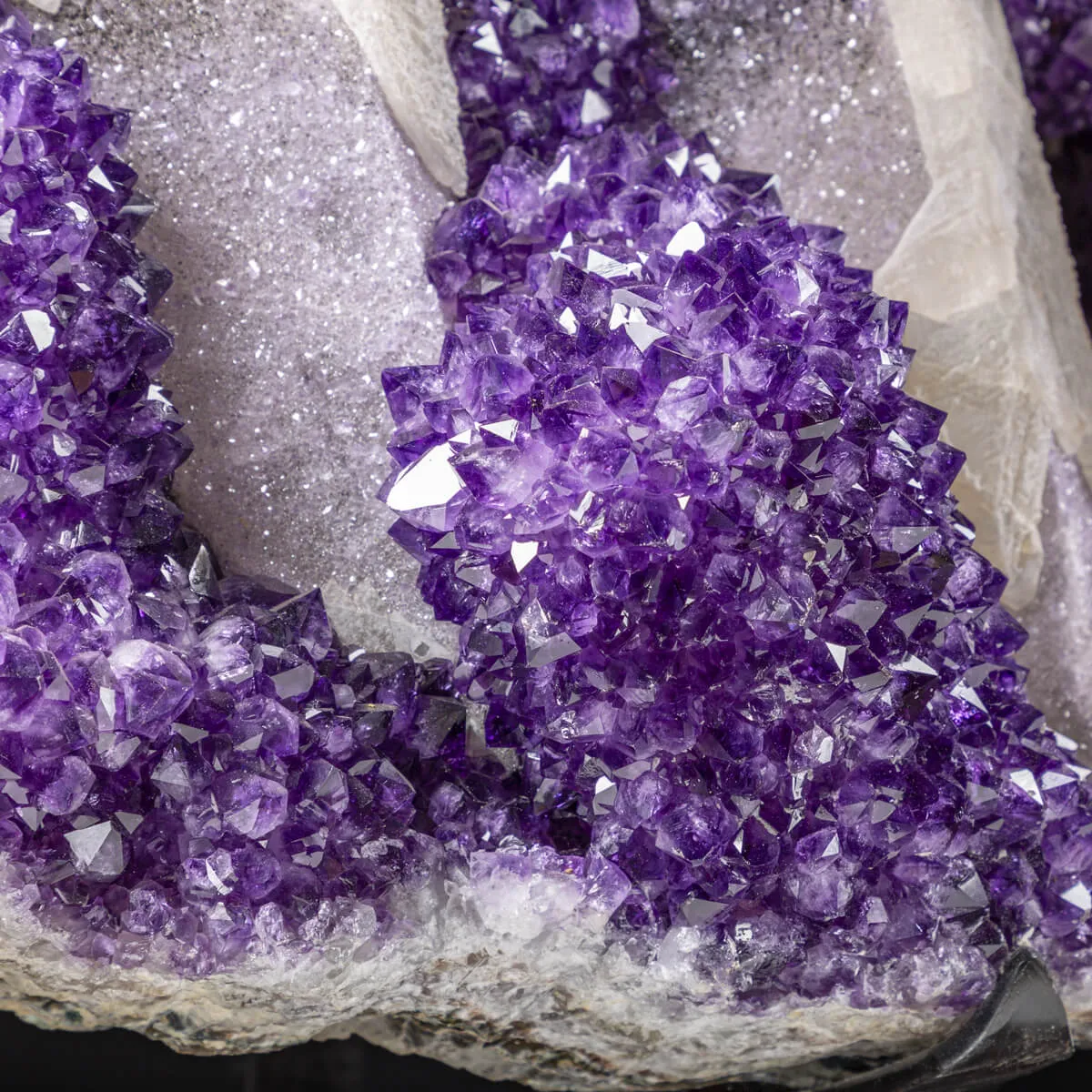 Geode di Ametista con Quarzo