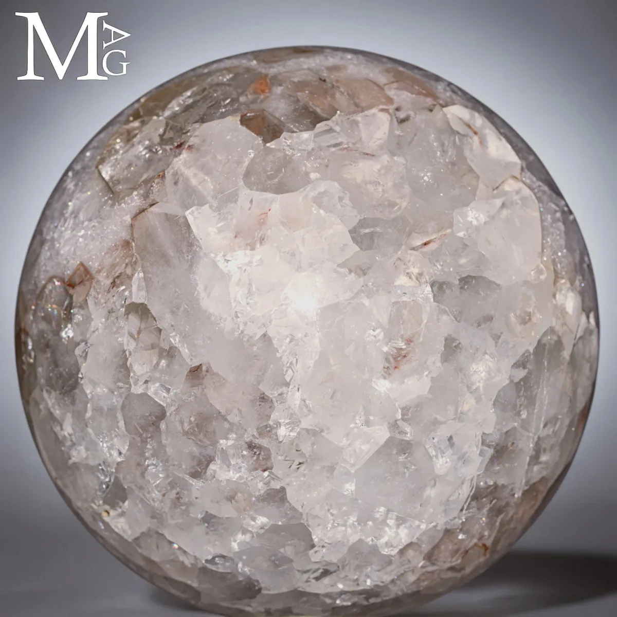 Sfera in Ametista da Geode – Struttura Cristallina.