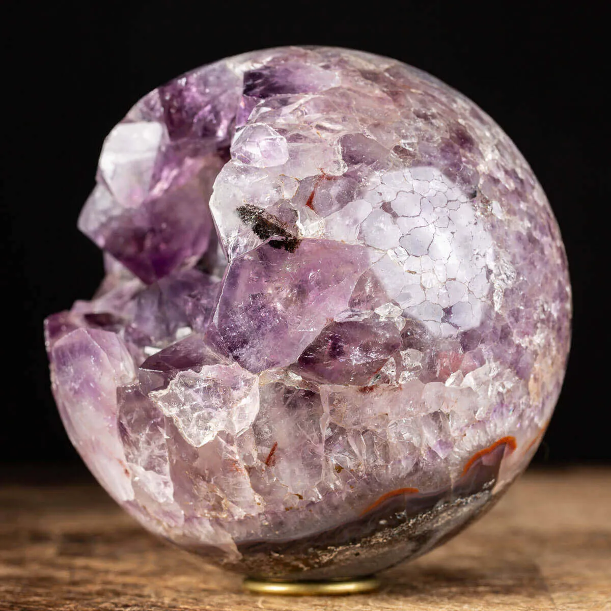 Sfera di Ametista Cristalli di Drusa