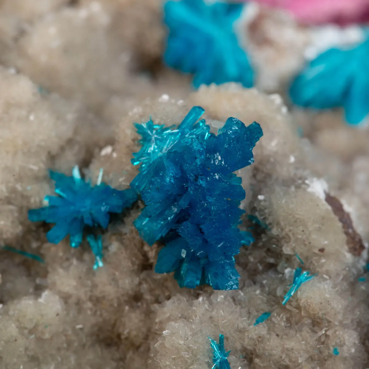 Cavansite su Stilbite