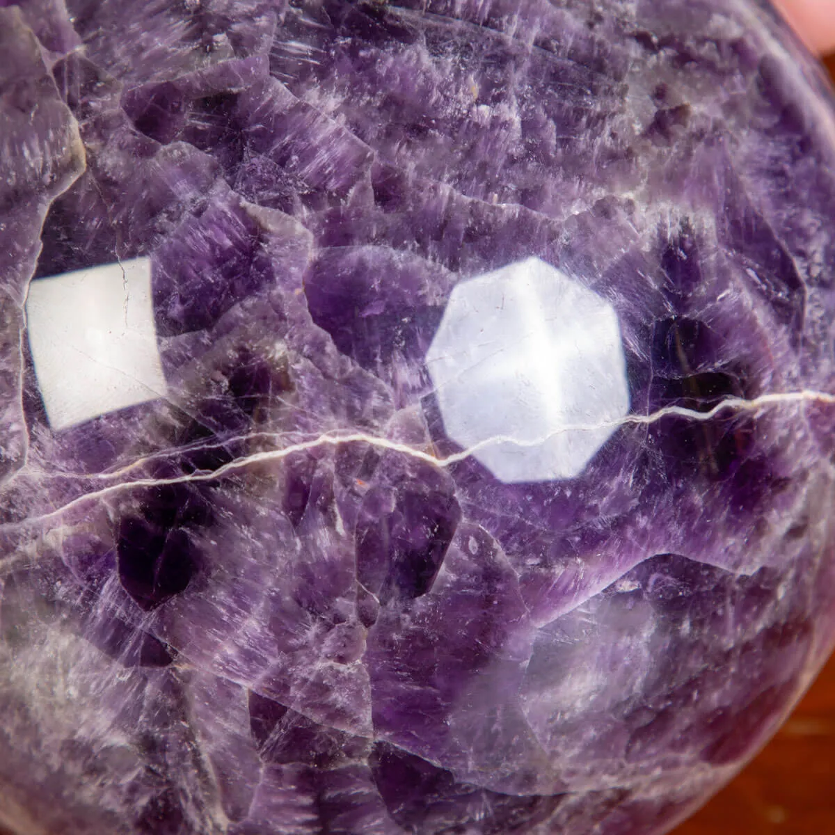 Sfera di Ametista Chevron