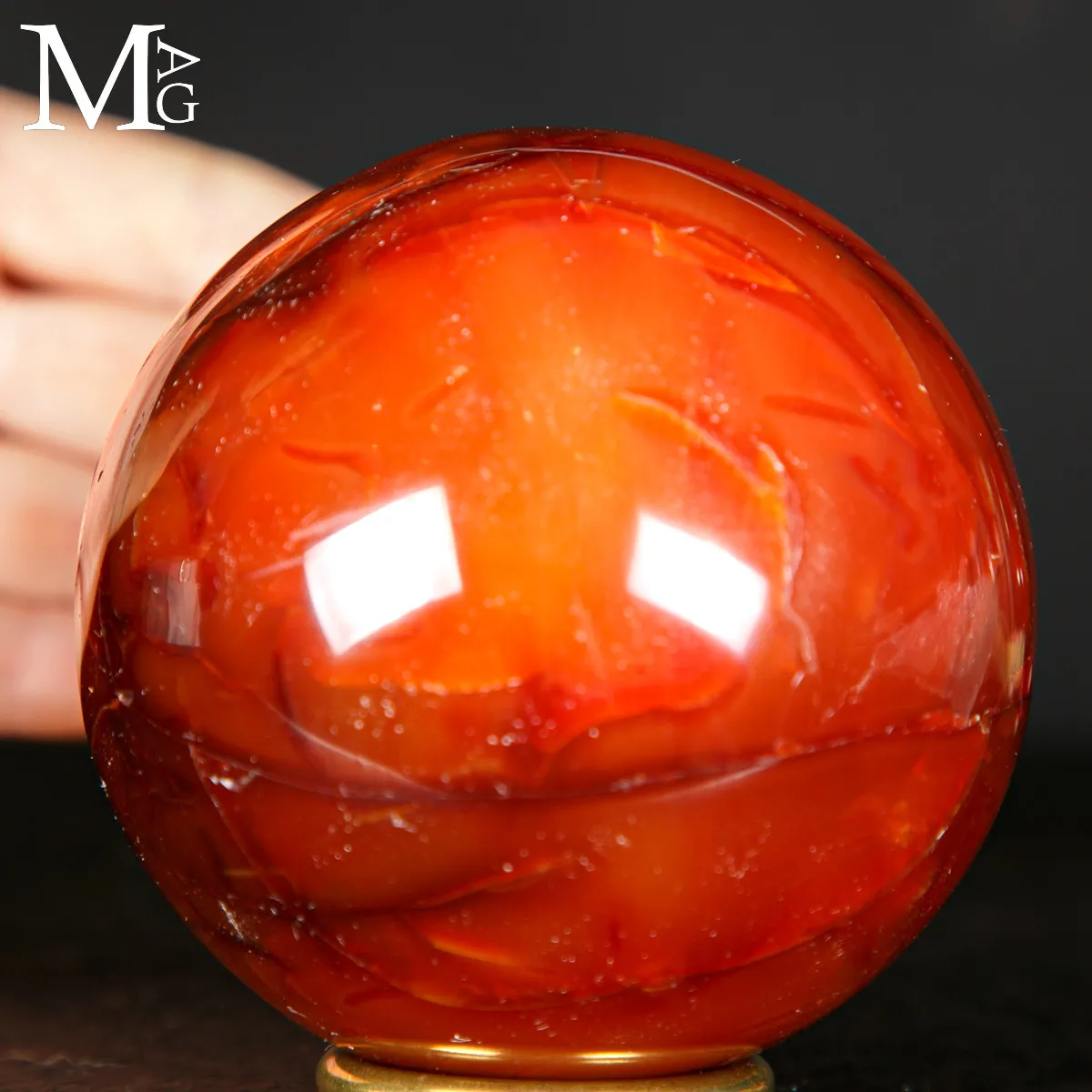 Sfera in Corniola Rossa.