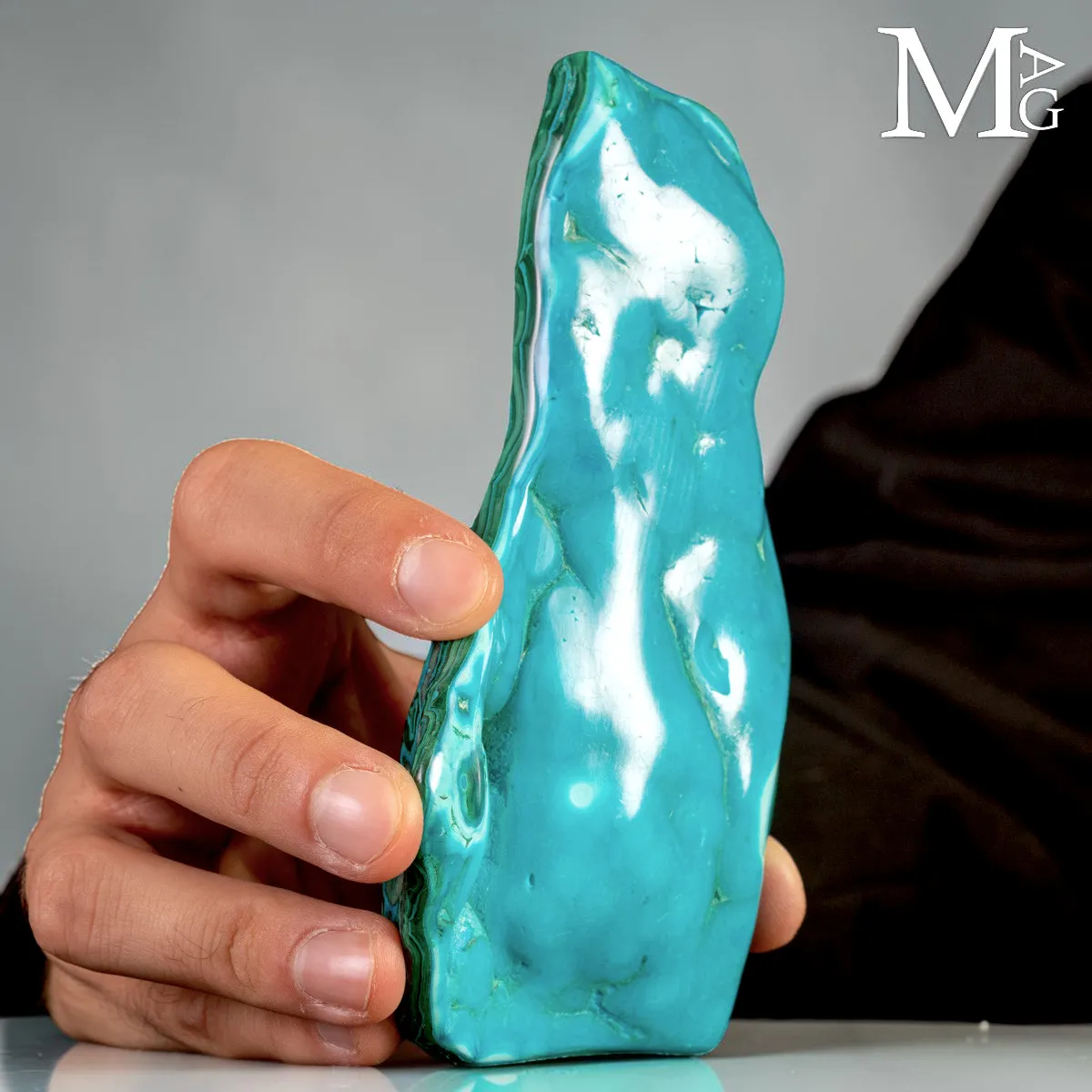 Malachite con Formazione di Crisocolla.