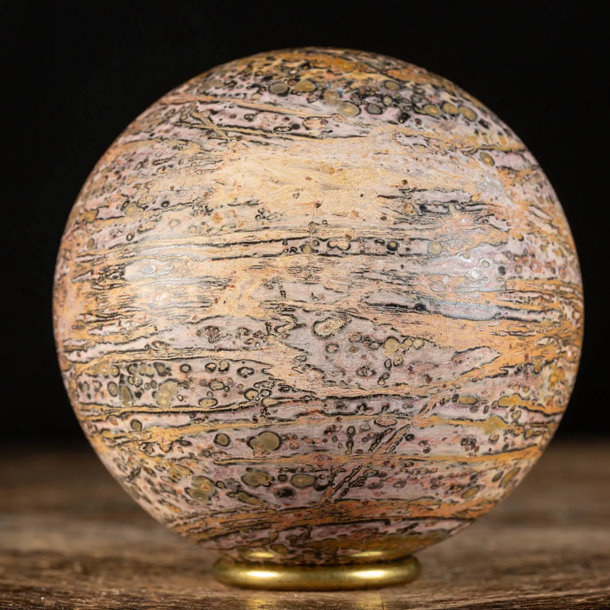 Sfera in Diaspro Pelle di Leopardo